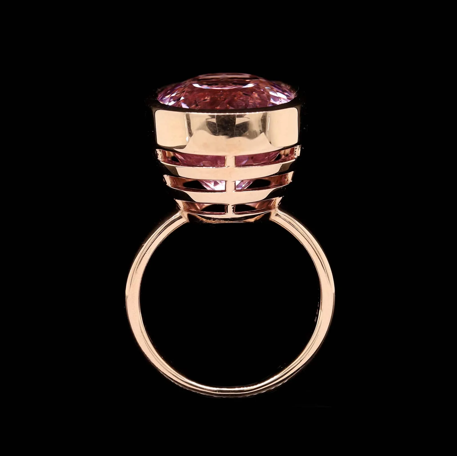 14K Rose Gold Estate Kunzite Ring - Image 2