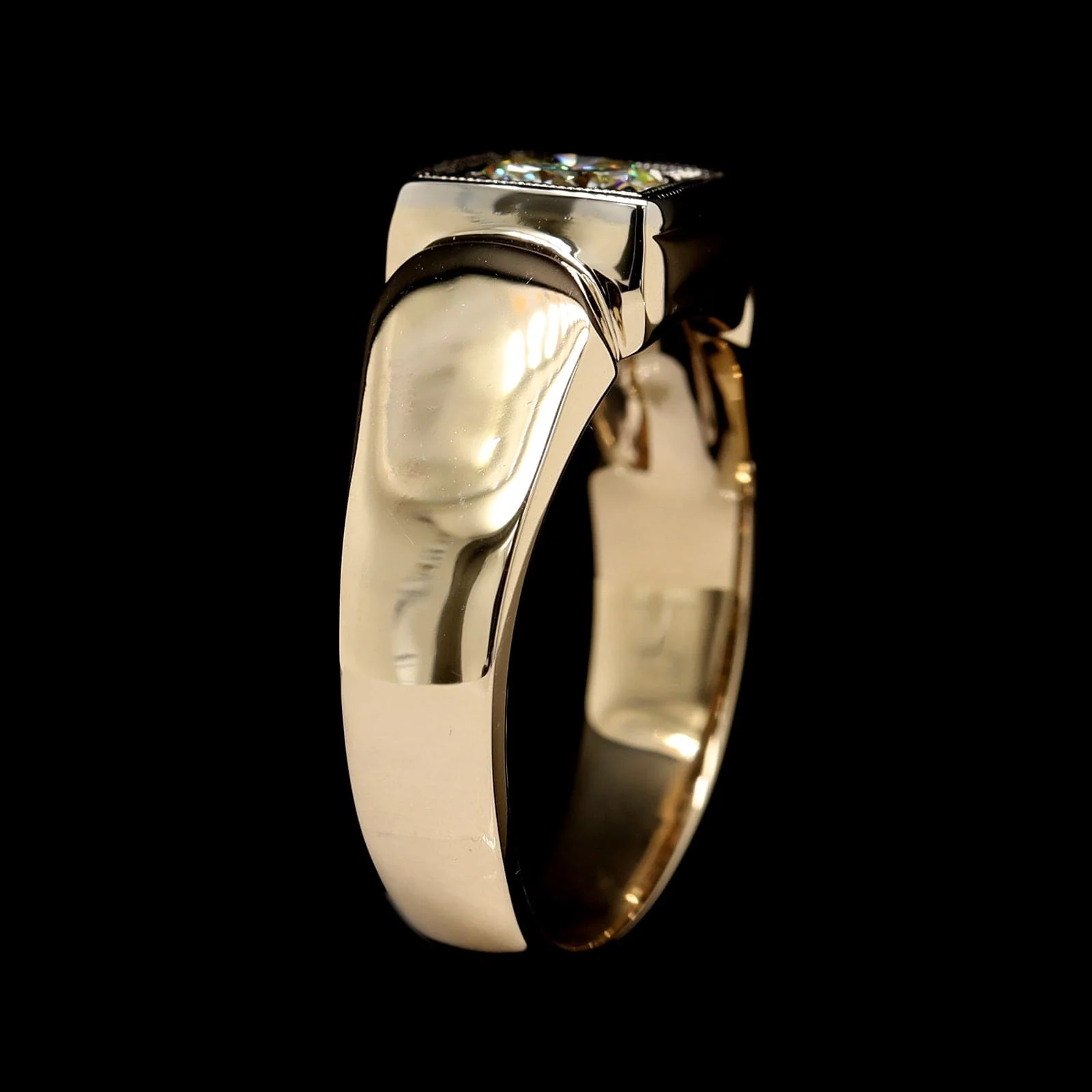 14K Two-tone Gold Estate Diamond Ring - Image 2
