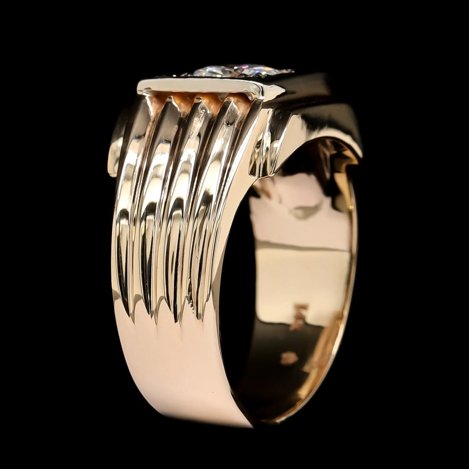 14K Two-tone Gold Estate Diamond Ring - Image 2