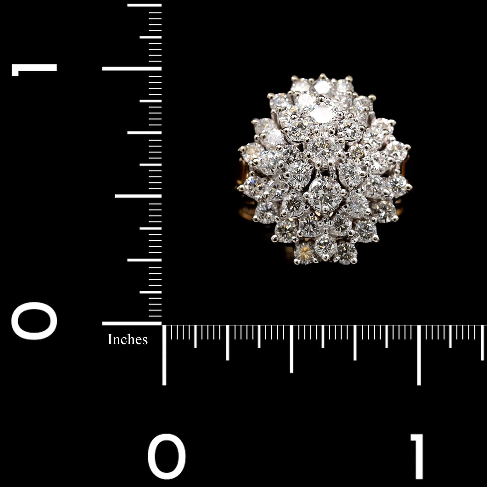 14K Two-tone Gold Estate Diamond Ring - Image 4
