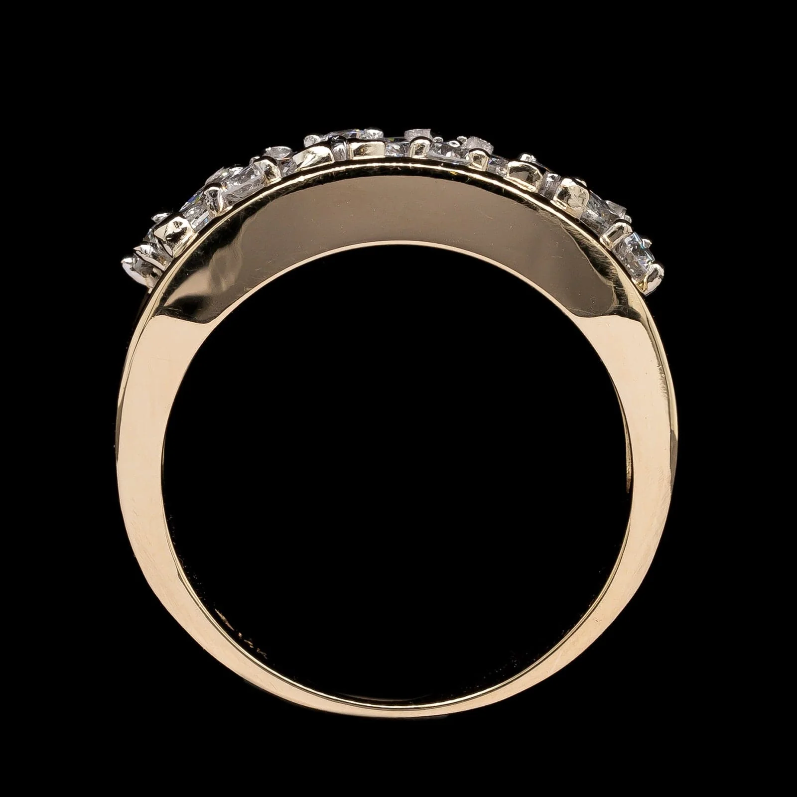 14K Two-tone Gold Estate Diamond Ring - Image 3