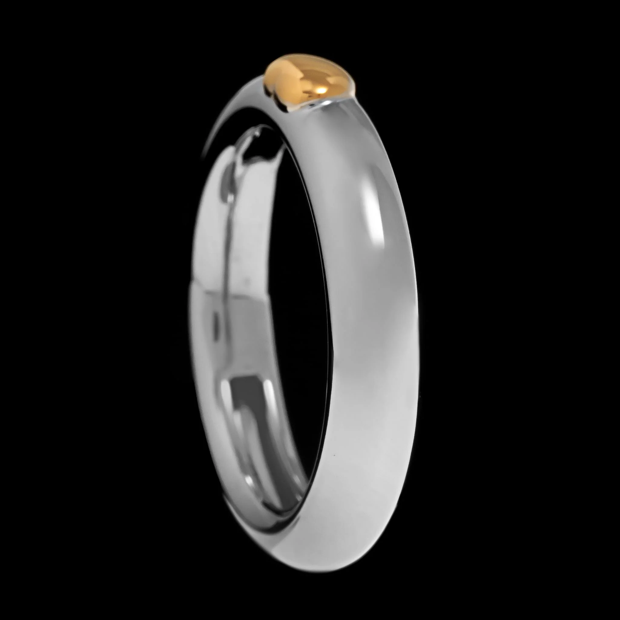 14K Two-tone Gold Estate Heart Ring - Image 2