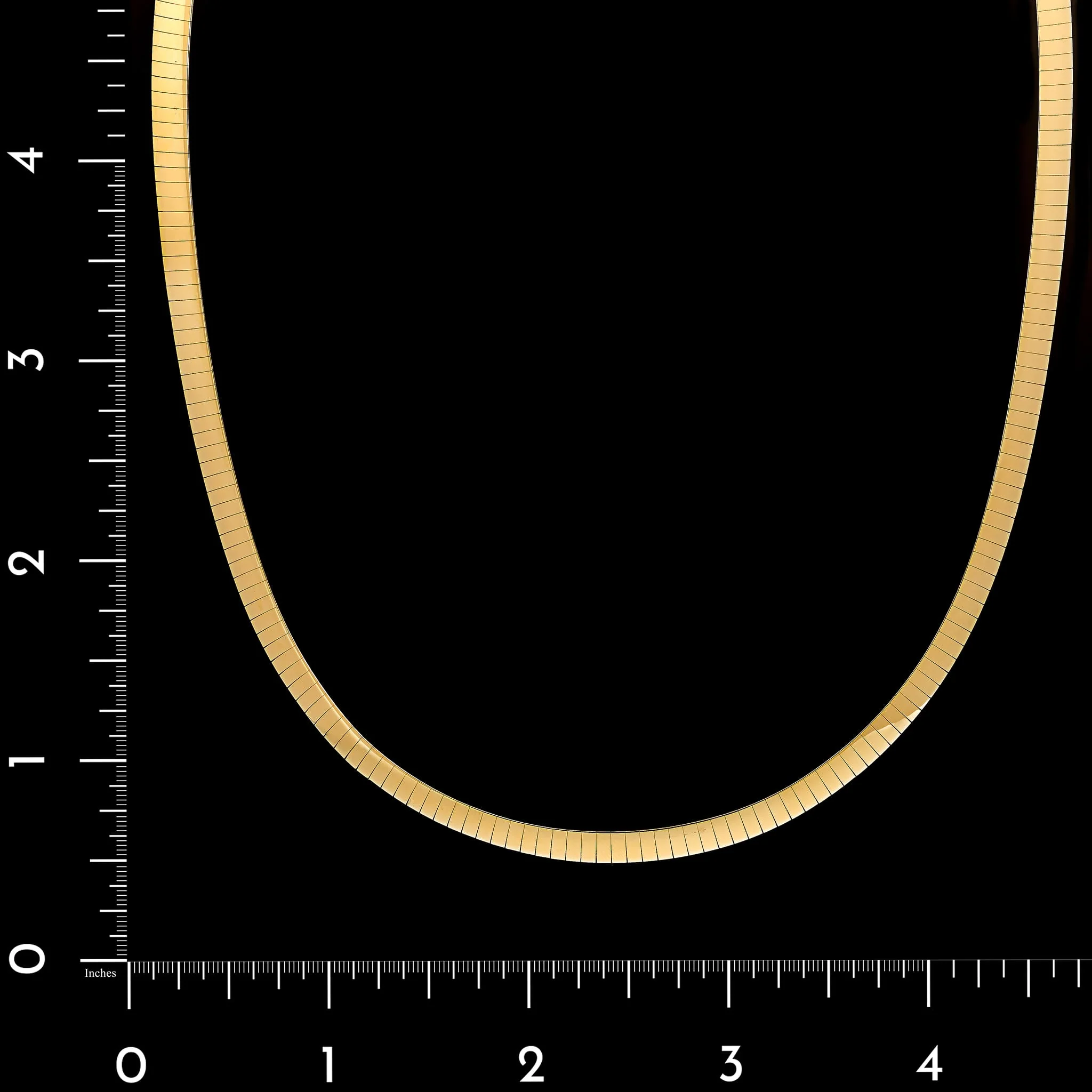14K Two-tone Gold Estate Reversable Omega Necklace - Image 4