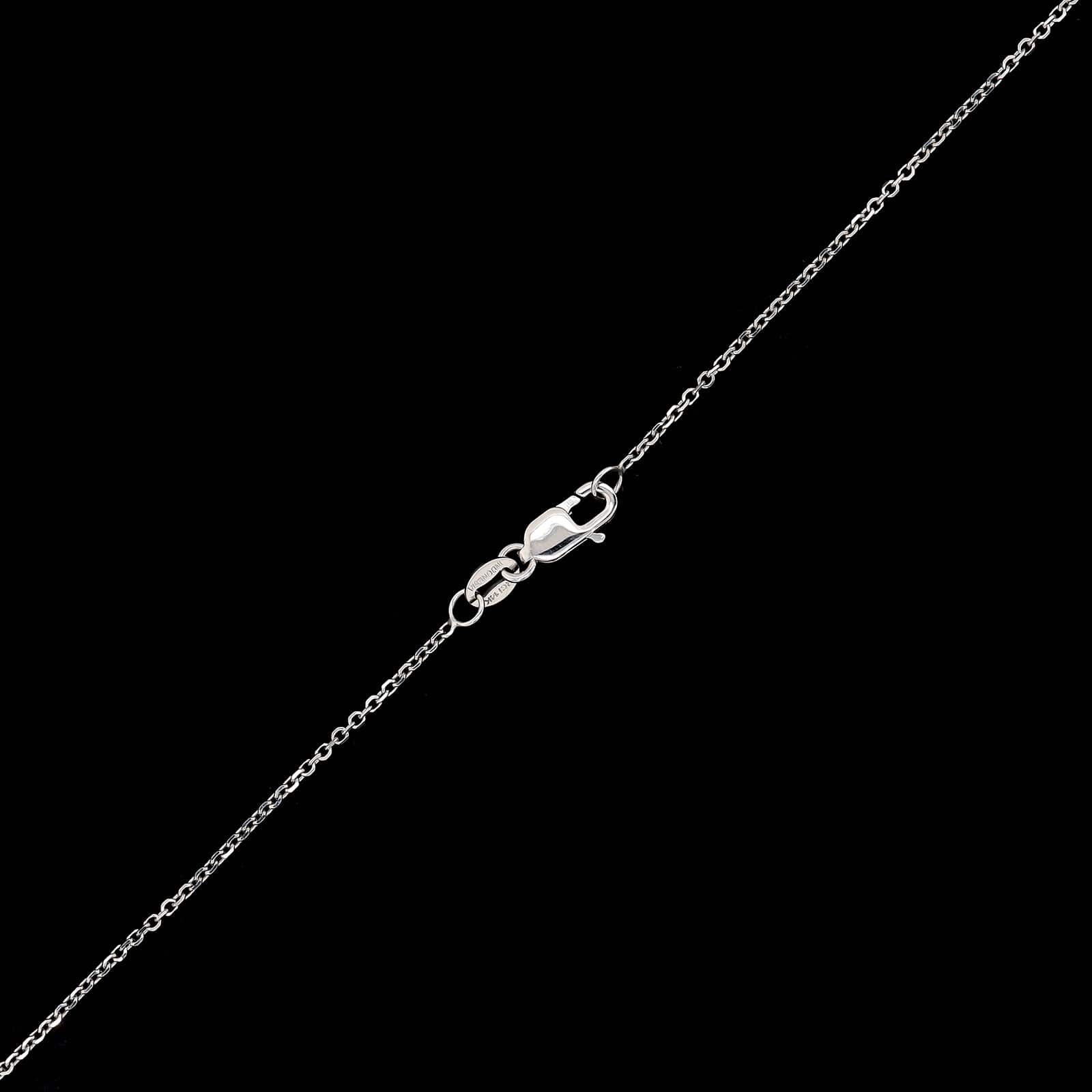 14K White Gold Estate Amethyst and Diamond Pendant Necklace - Image 3