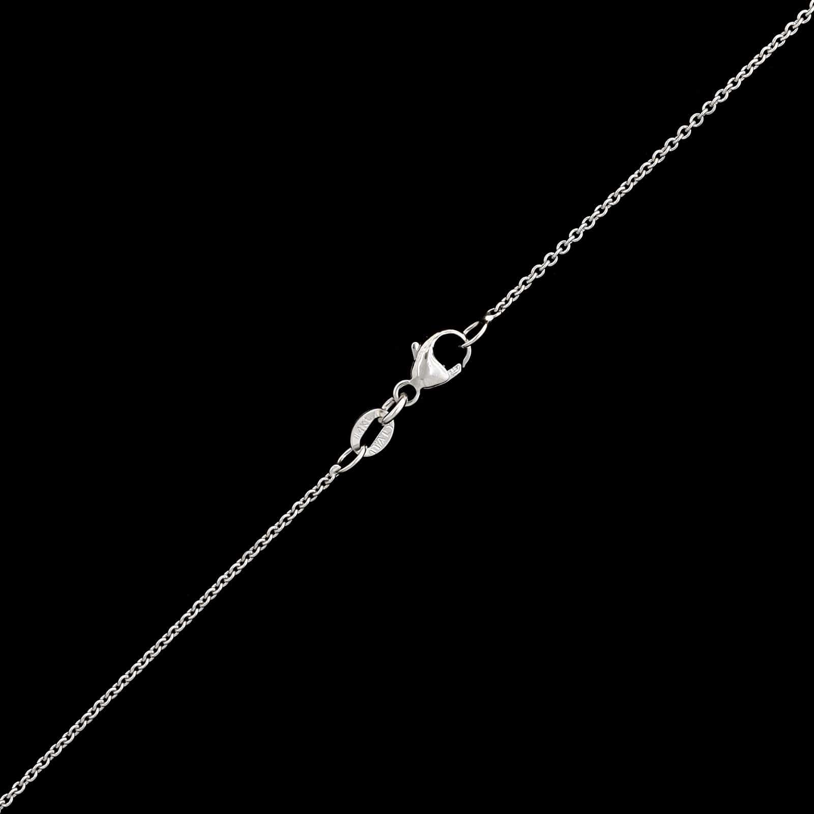 14K White Gold Estate Amethyst and Diamond Pendant Necklace - Image 3