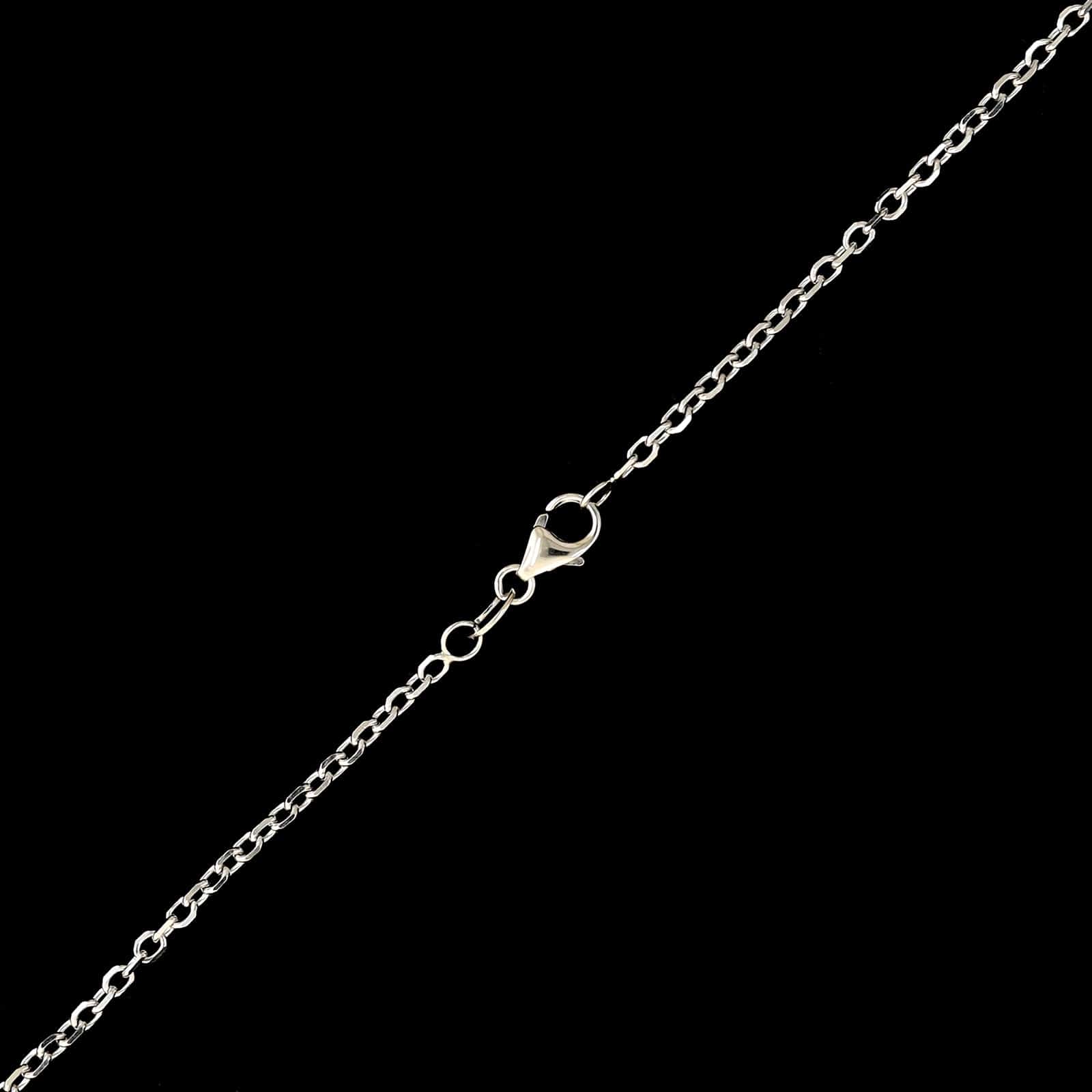14K White Gold Estate Anchor Link Chain - Image 2