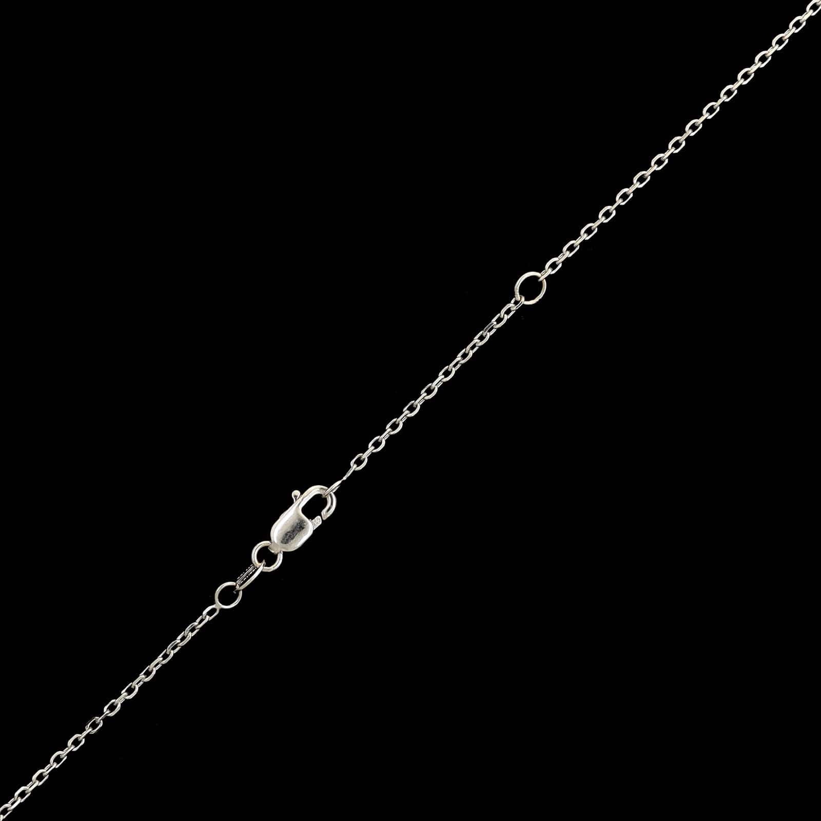 14K White Gold Estate Diamond by the Inch Necklace - Image 3