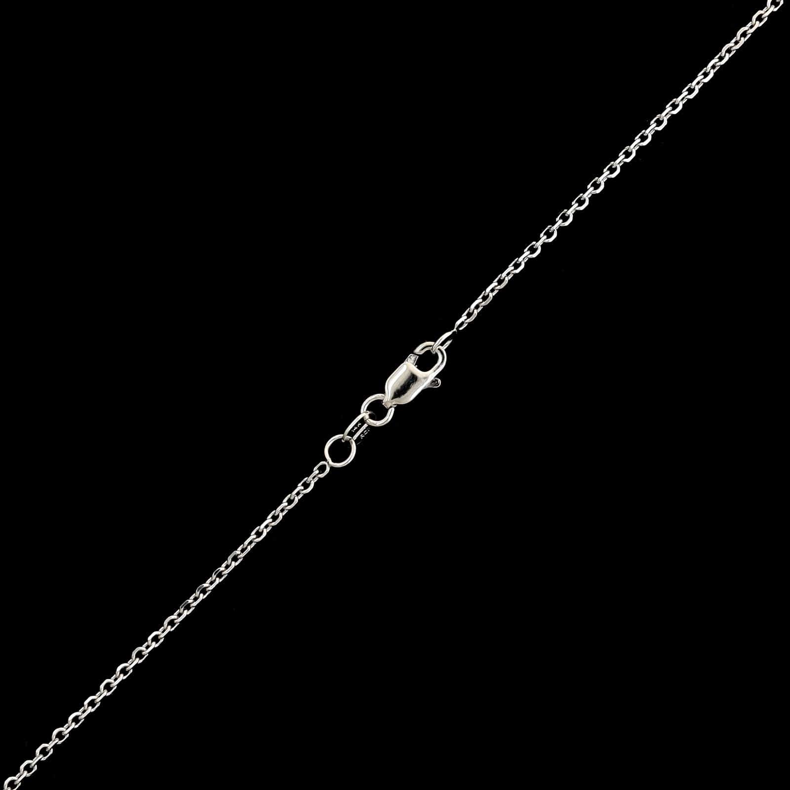 14K White Gold Estate Diamond Circle Pendant Necklace - Image 3