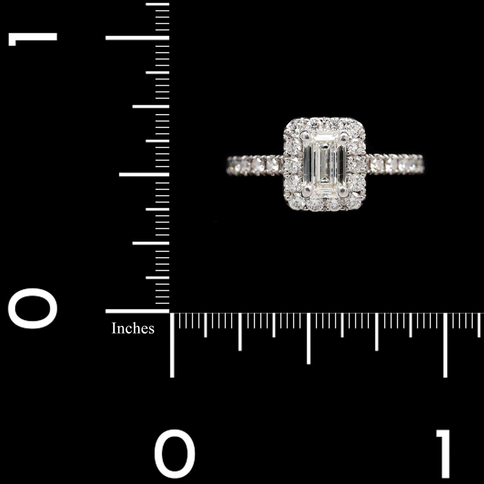 14K White Gold Estate Diamond Engagement Ring - Image 4