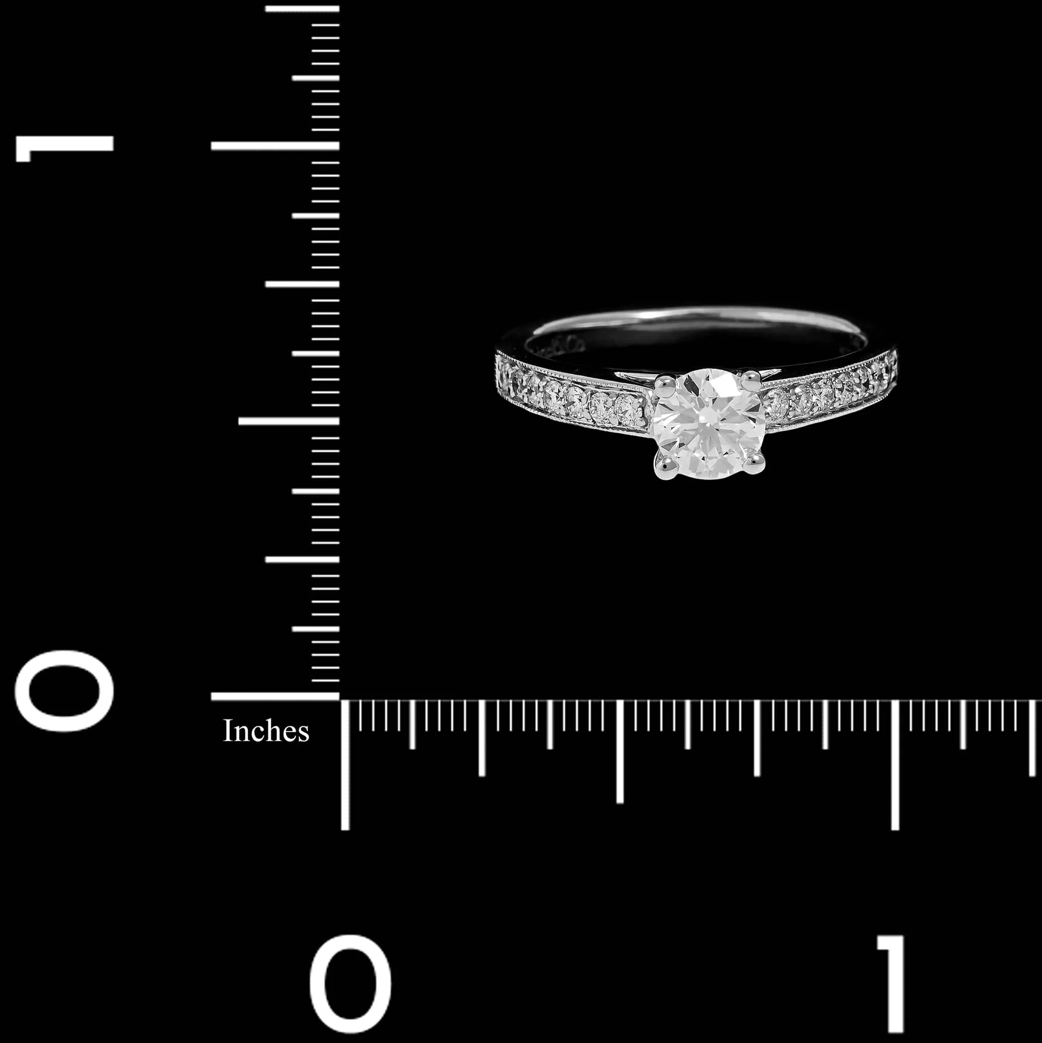 14K White Gold Estate Diamond Engagement Ring - Image 3