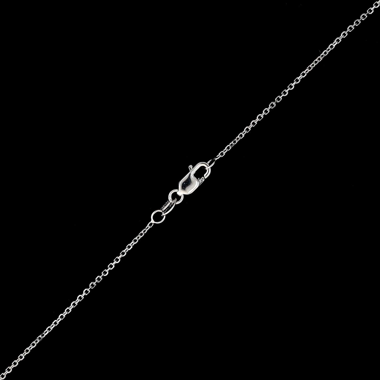 14K White Gold Estate Diamond Heart Pendant Necklace - Image 3