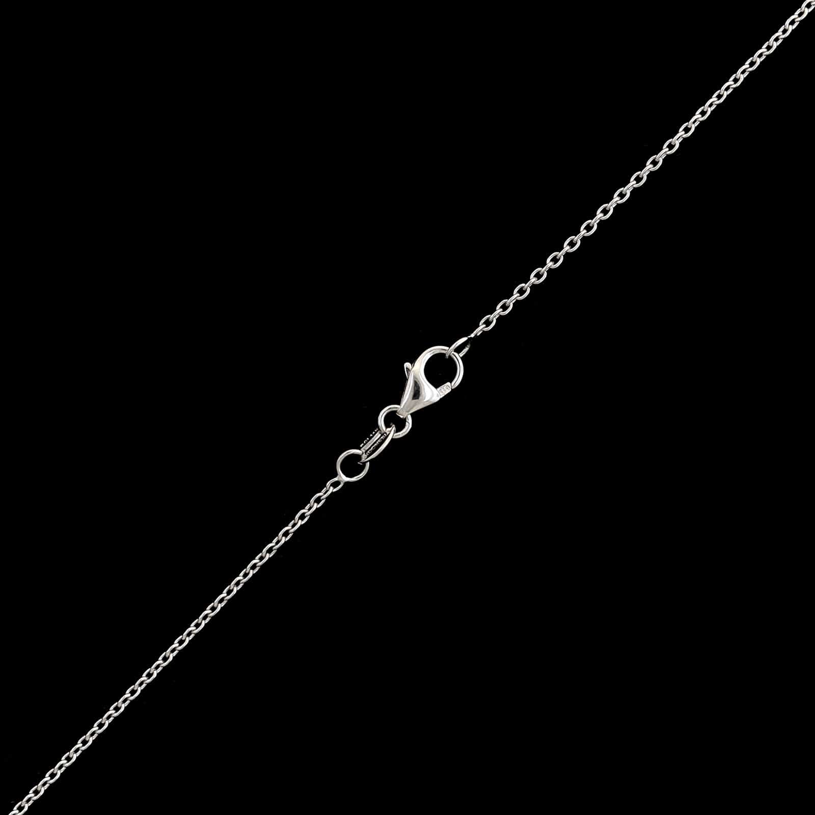14K White Gold Estate Diamond Infinity Pendant Necklace - Image 3