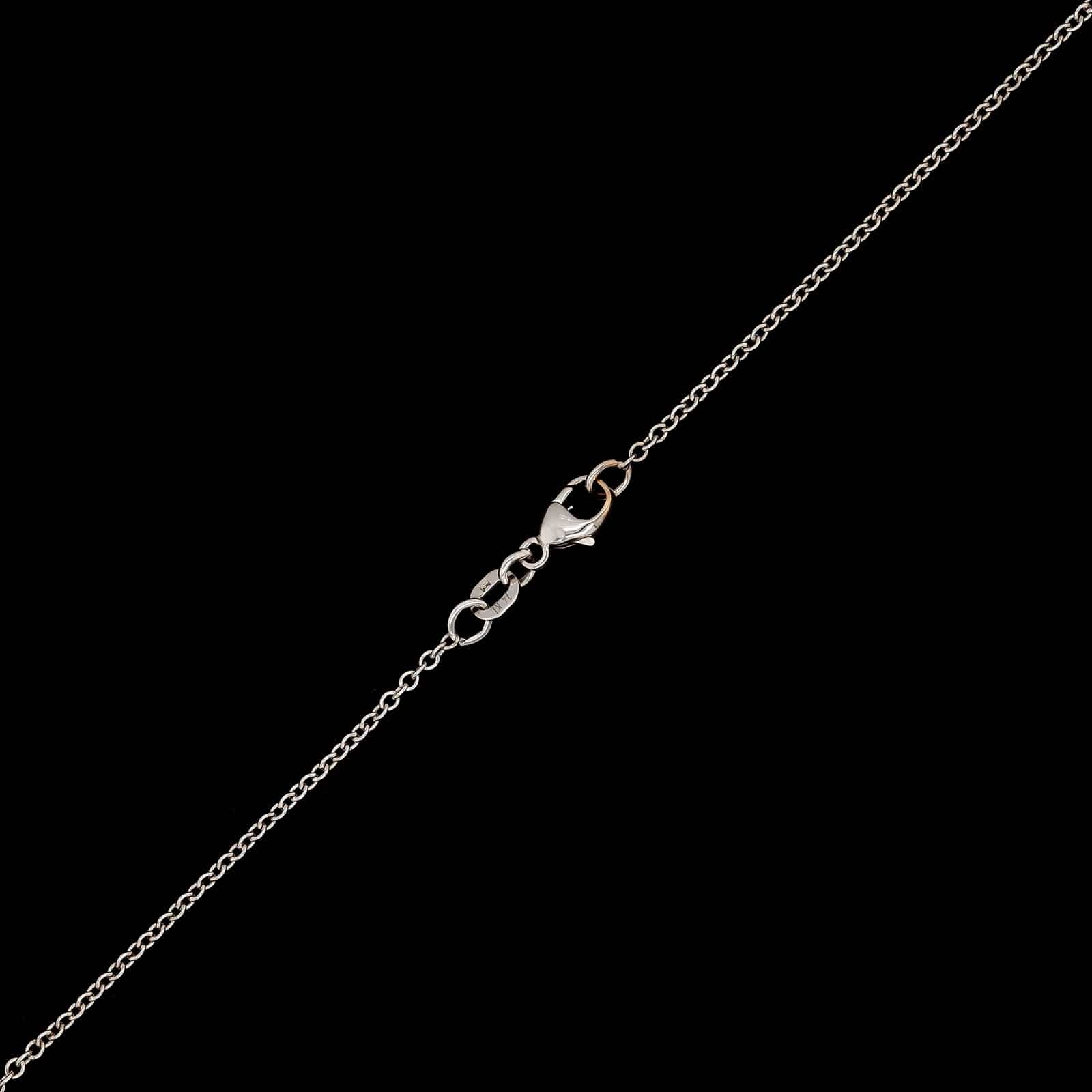 14K White Gold Estate Diamond Necklace - Image 3