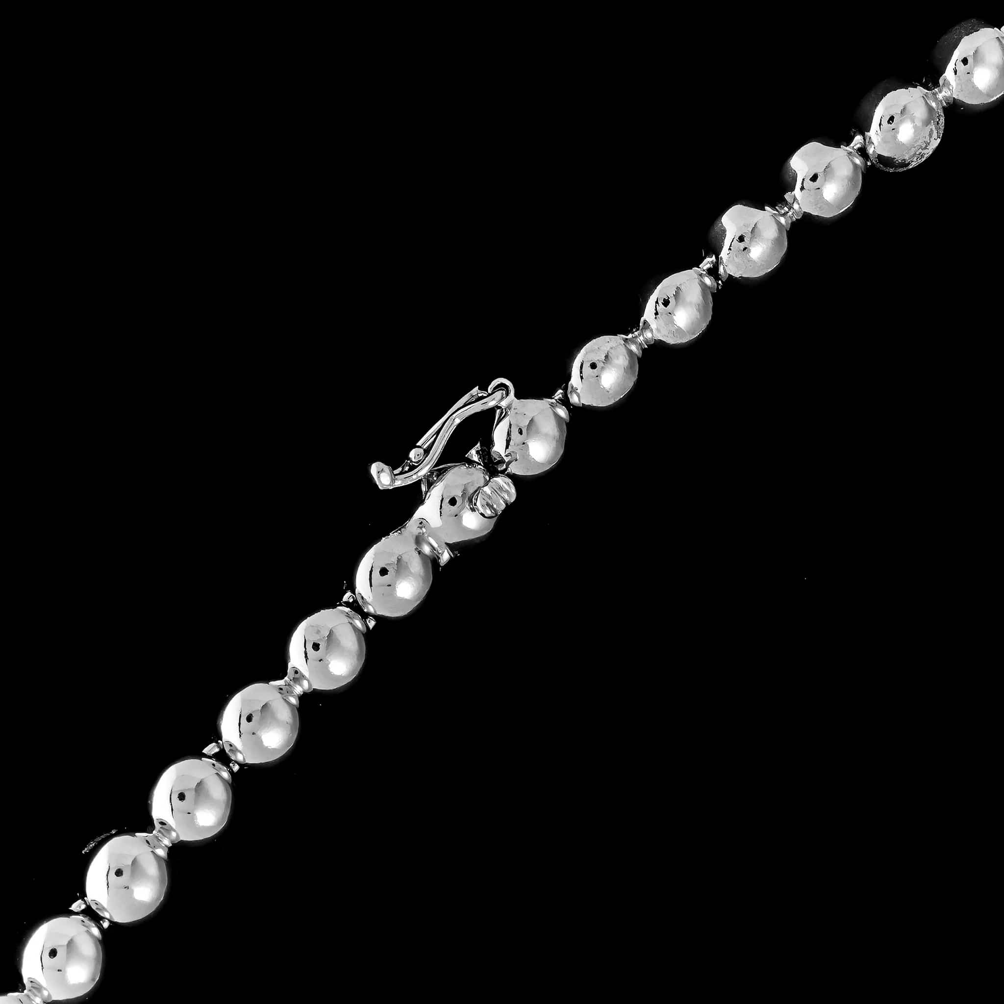 14K White Gold Estate Diamond Necklace - Image 3