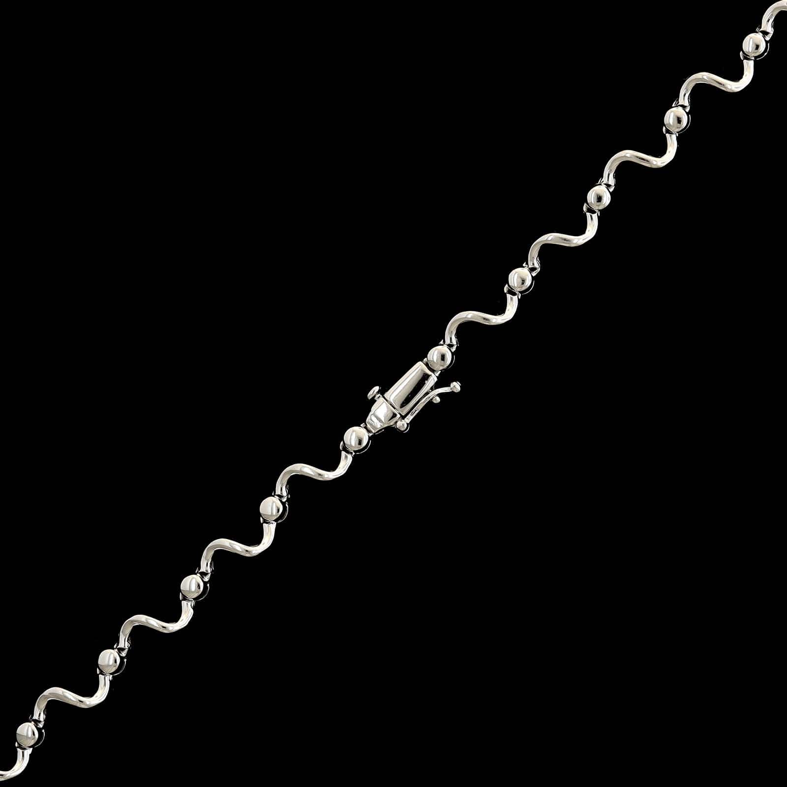 14K White Gold Estate Diamond Necklace - Image 3