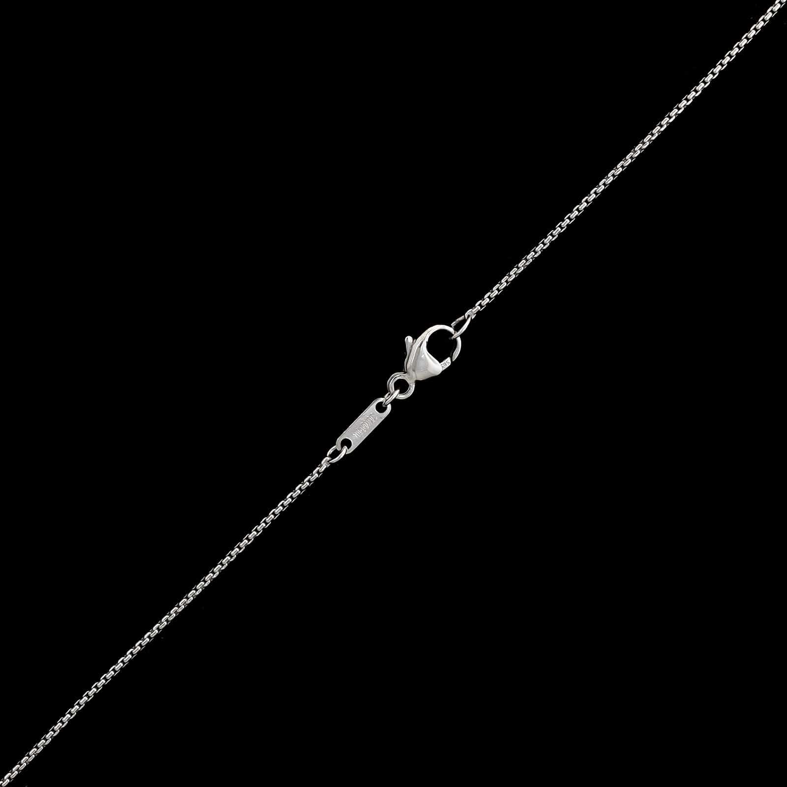 14K White Gold Estate Diamond Pave and Pearl Drop Pendant Necklace - Image 3