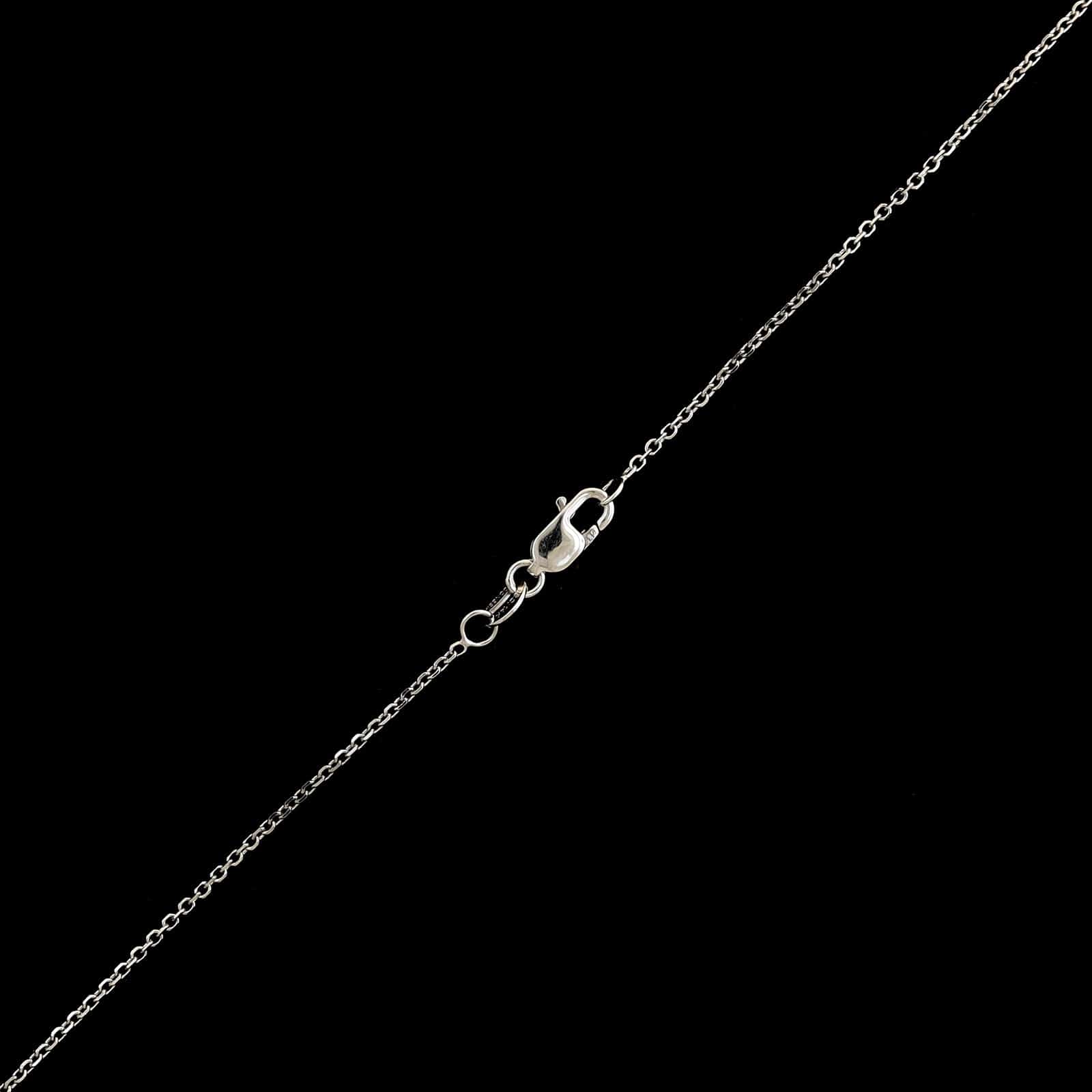14K White Gold Estate Diamond Pendant Necklace - Image 3
