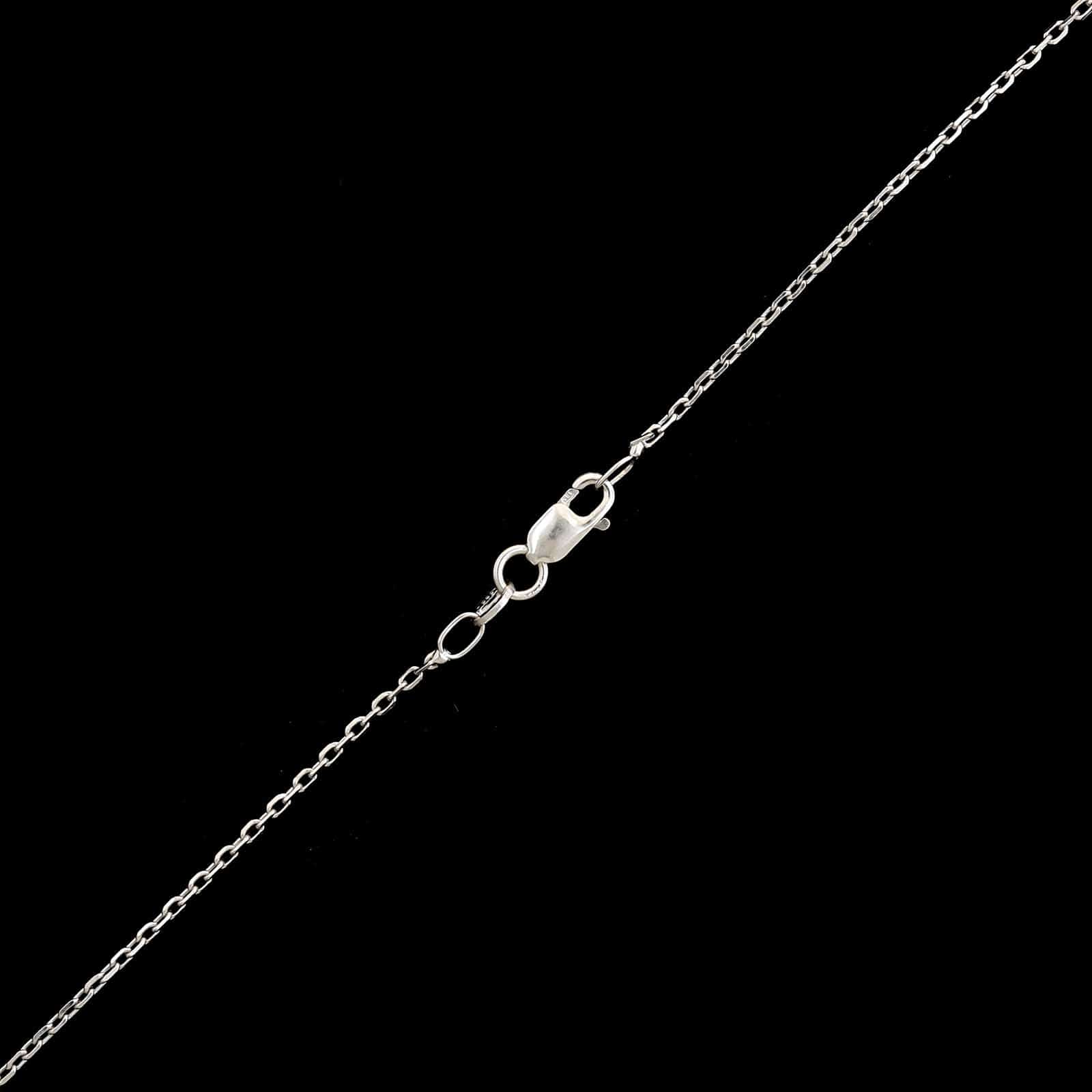 14K White Gold Estate Diamond Pendant Necklace - Image 3