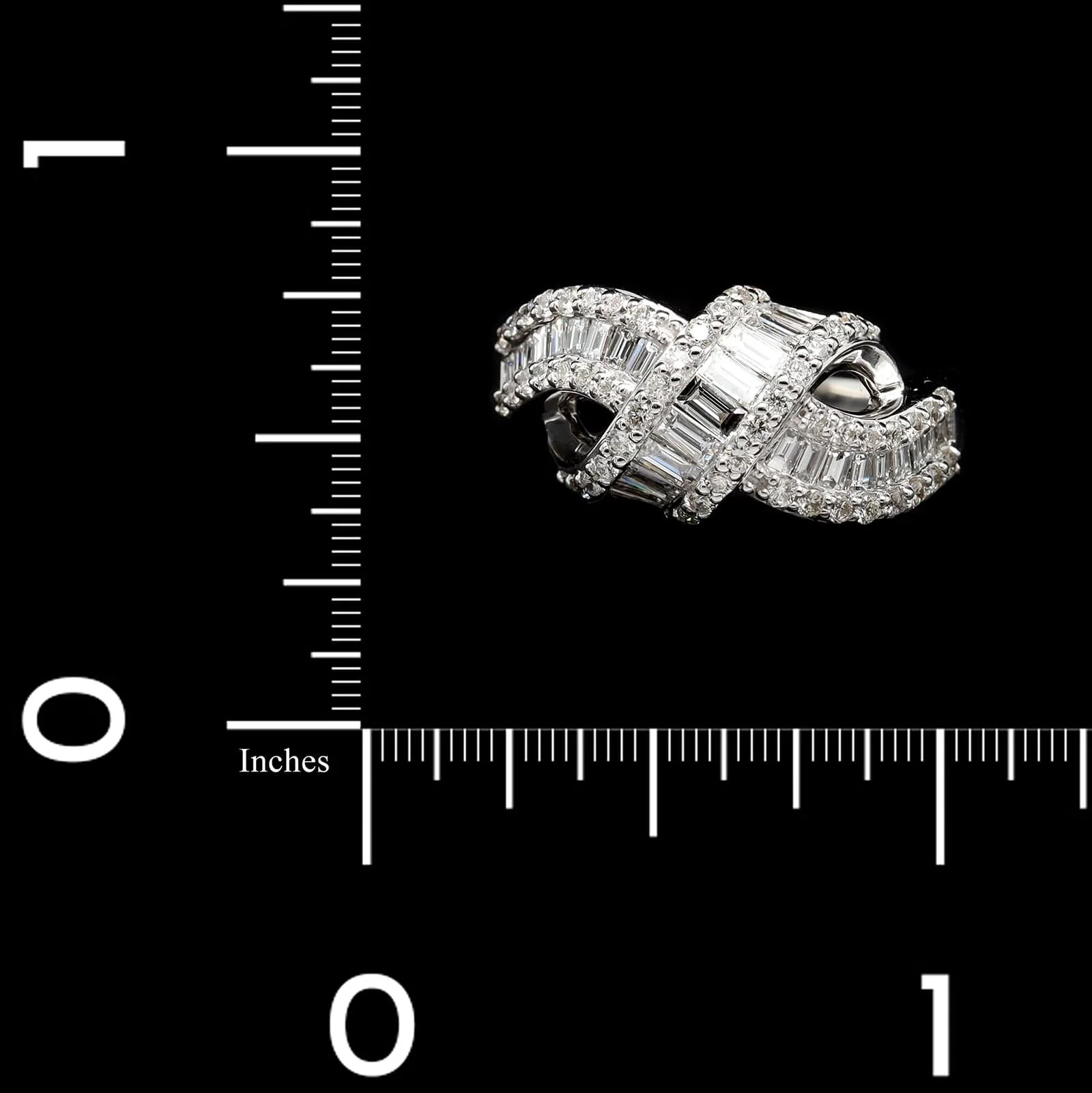 14K White Gold Estate Diamond Ring - Image 3