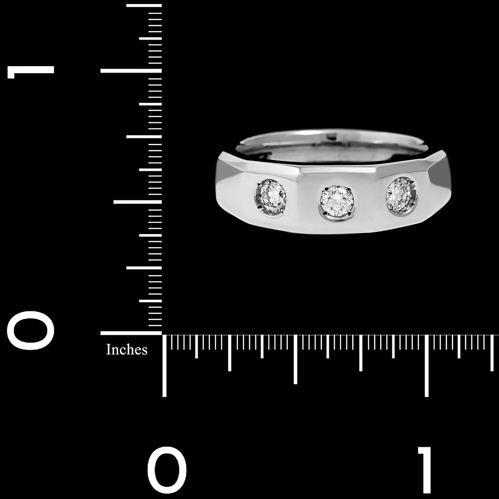 14K White Gold Estate Diamond Ring - Image 3