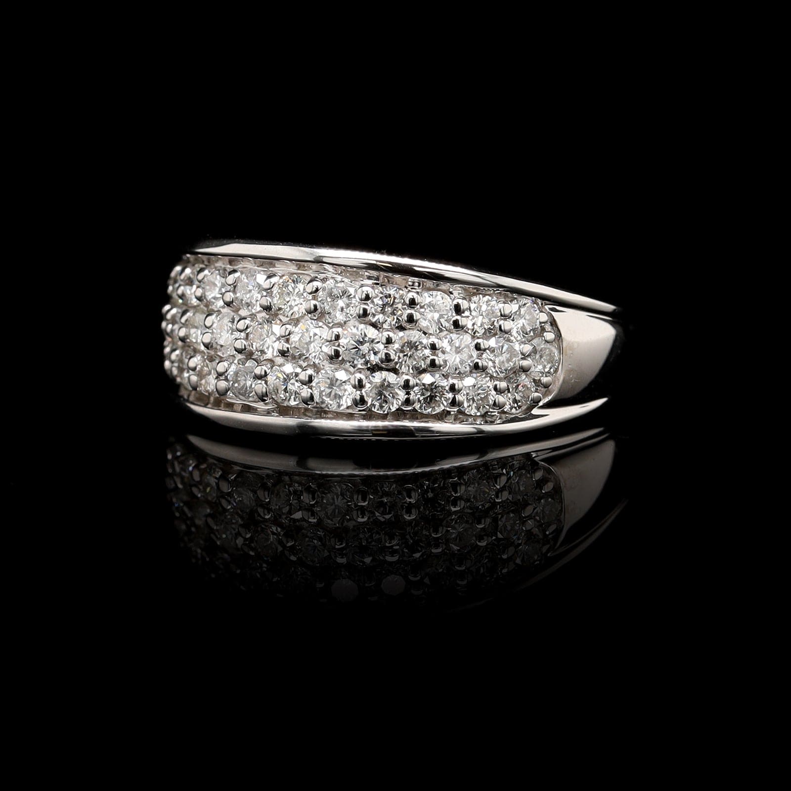 14K White Gold Estate Diamond Ring