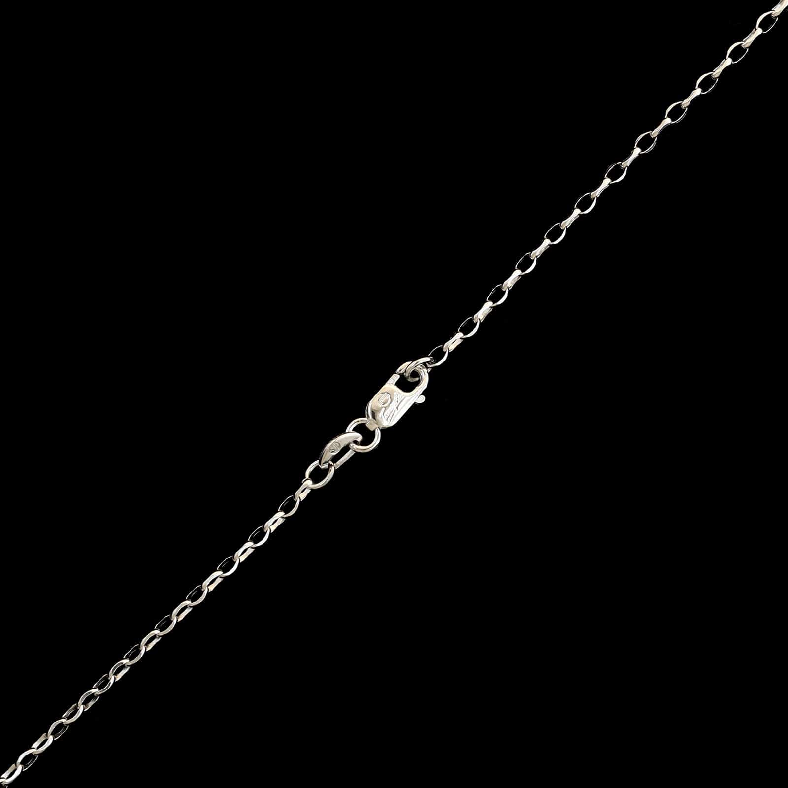 14K White Gold Estate Diamond Solitaire Pendant Necklace - Image 3