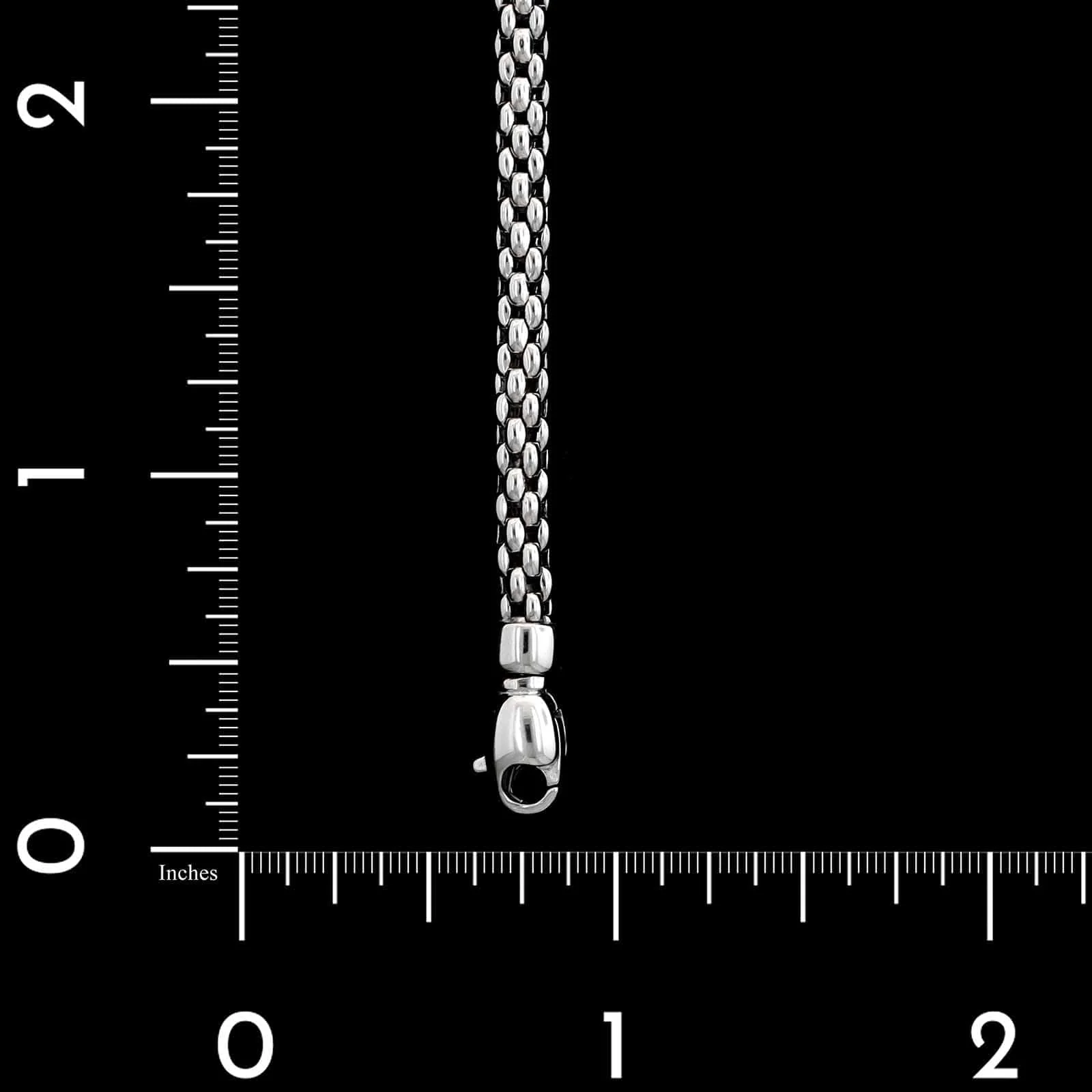 14K White Gold Estate Fancy Link Bracelet - Image 3