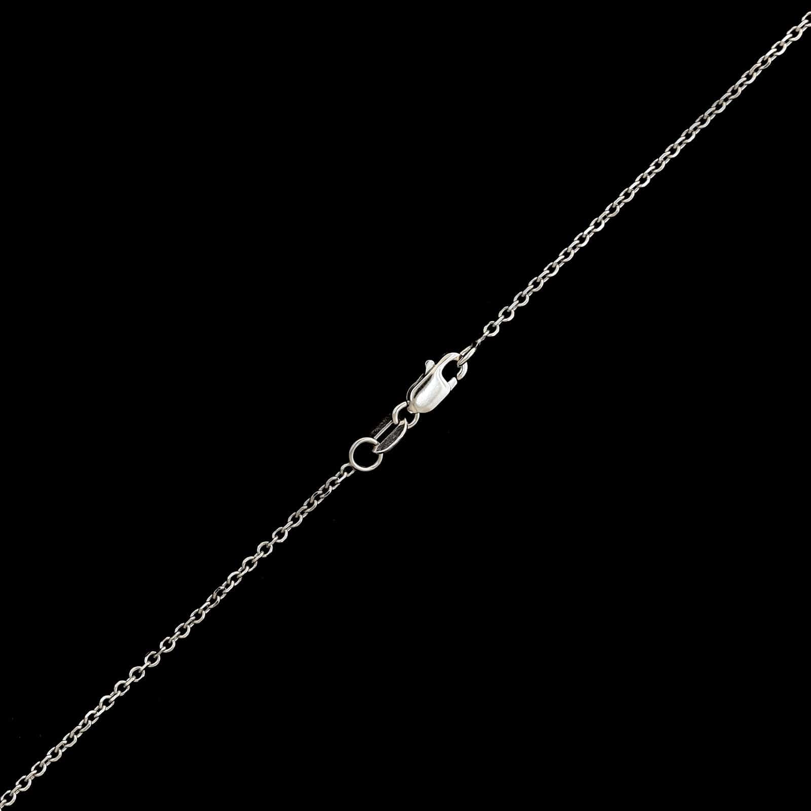 14K White Gold Estate Pink Tourmaline and Diamond Pendant Necklace - Image 3