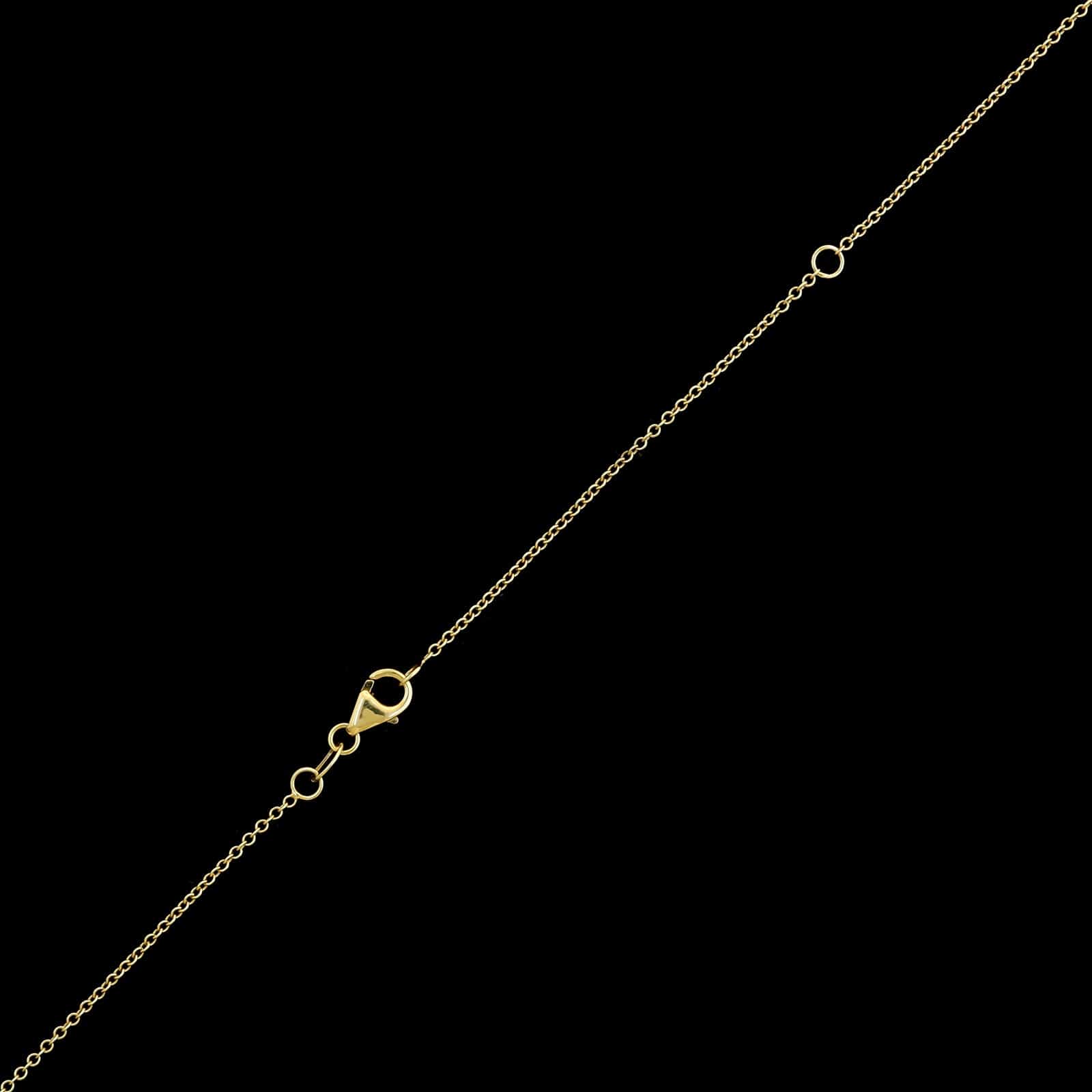 14K Yellow Gold Estate Amethyst Pendant Necklace - Image 3