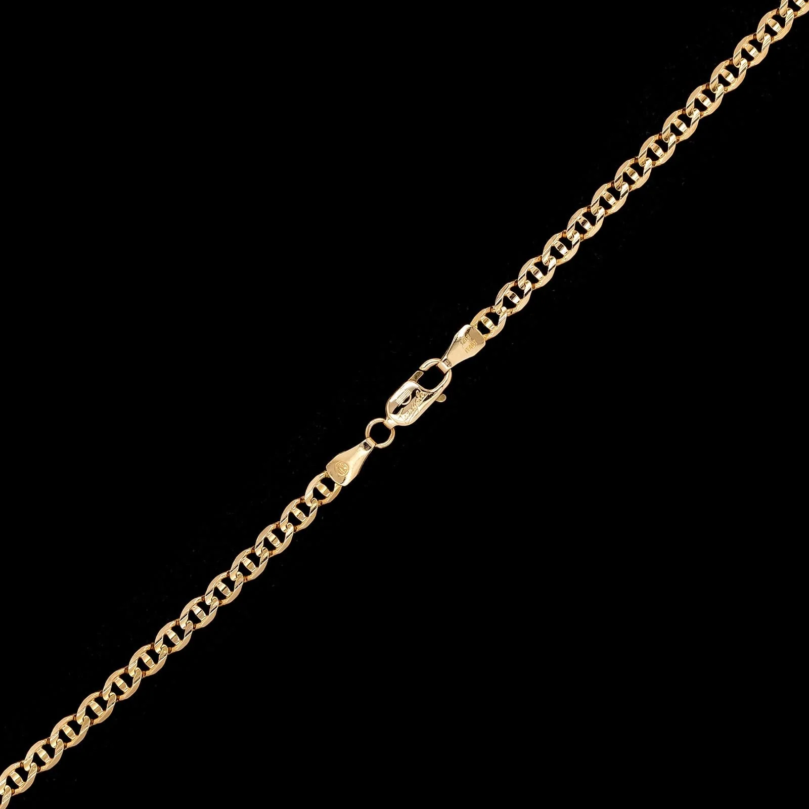 14K Yellow Gold Estate Anchor Link Chain - Image 2