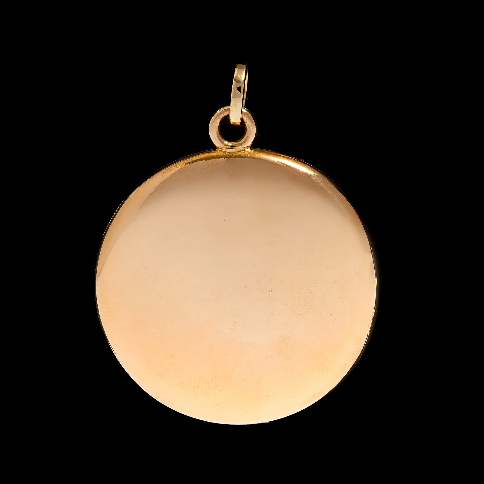 14K Yellow Gold Estate Art Nouveau Style Locket Pendant - Image 3