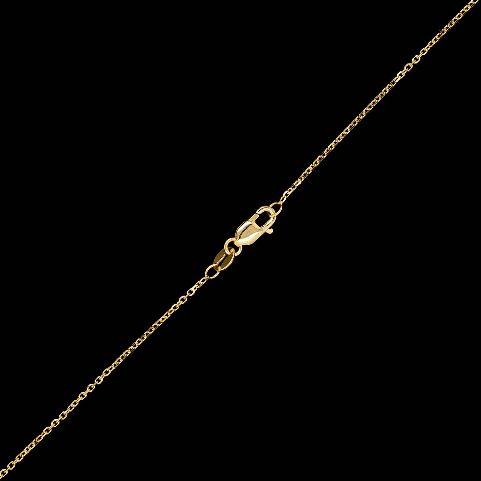 14K Yellow Gold Estate Bottle with Gold Flakes Pendant Necklace - Image 2
