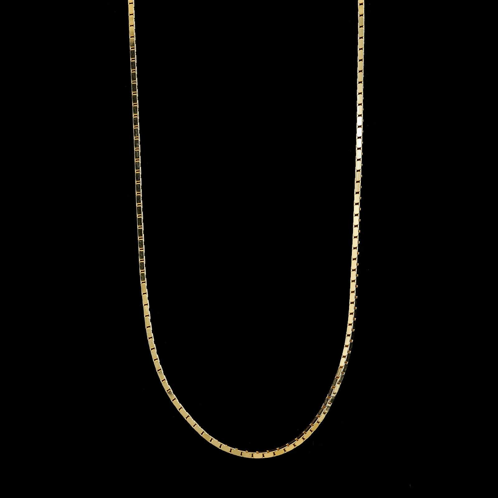 14K Yellow Gold Estate Box Chain