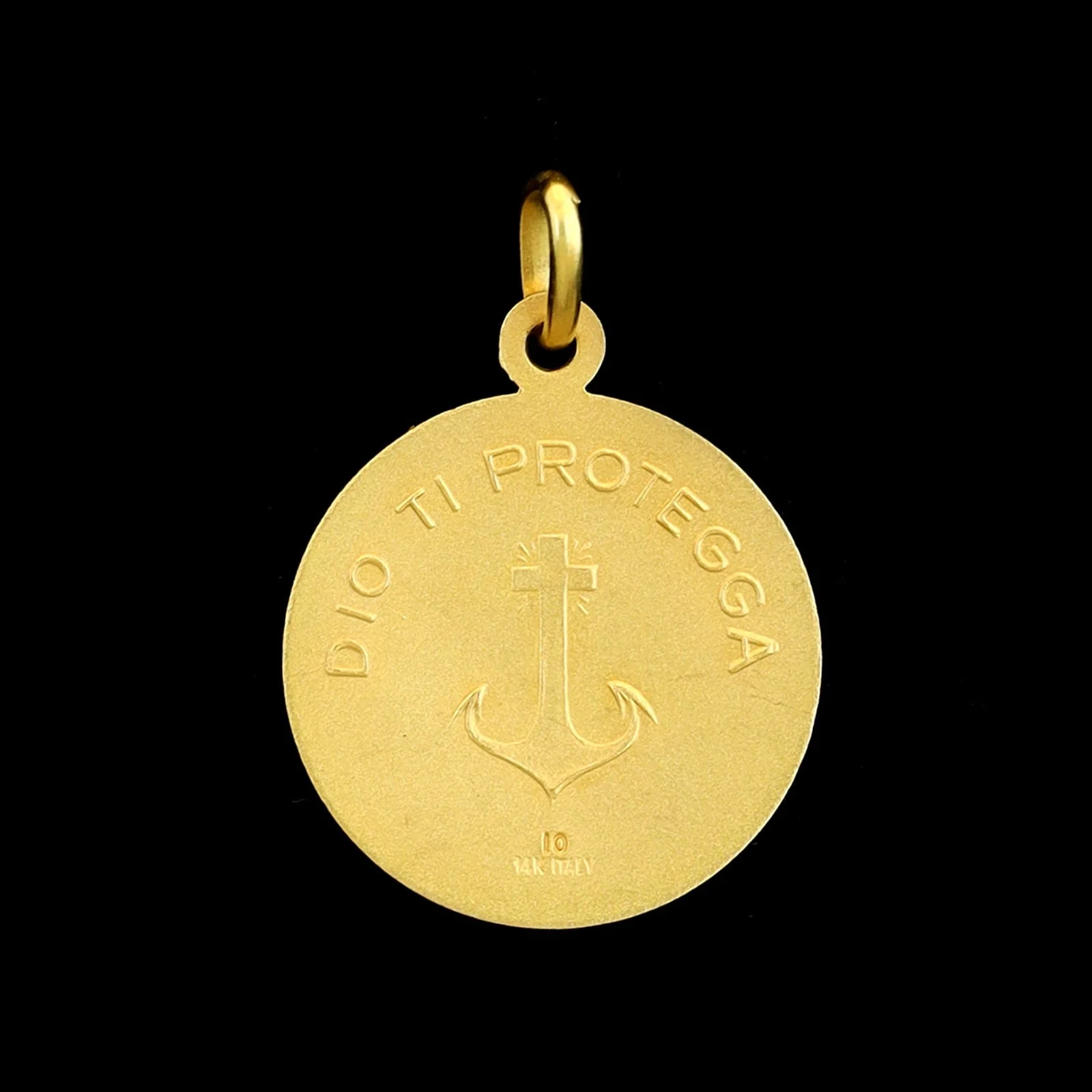 14K Yellow Gold Estate Christ the Redeemer Medal - Image 2