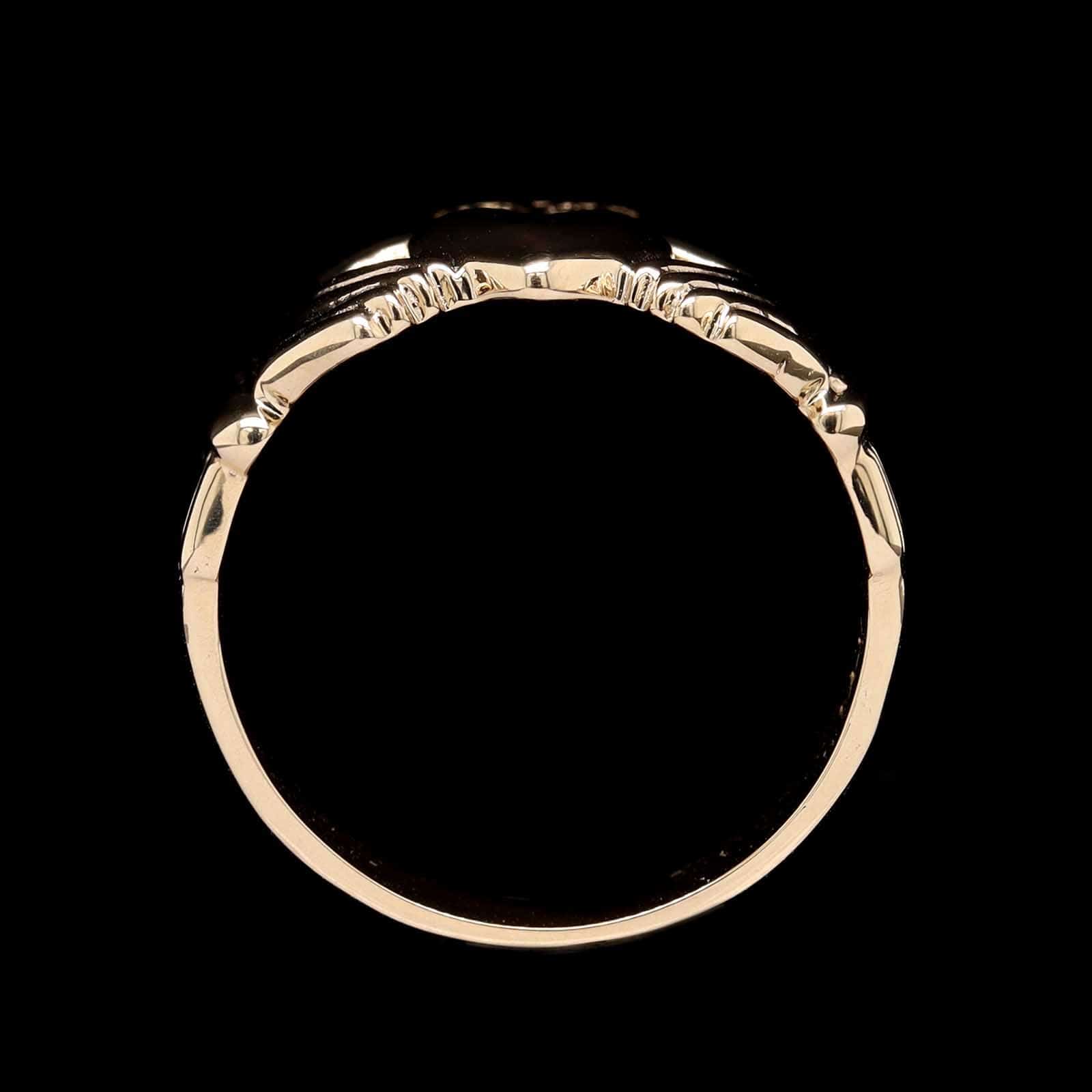 14K Yellow Gold Estate Claddagh Ring - Image 3