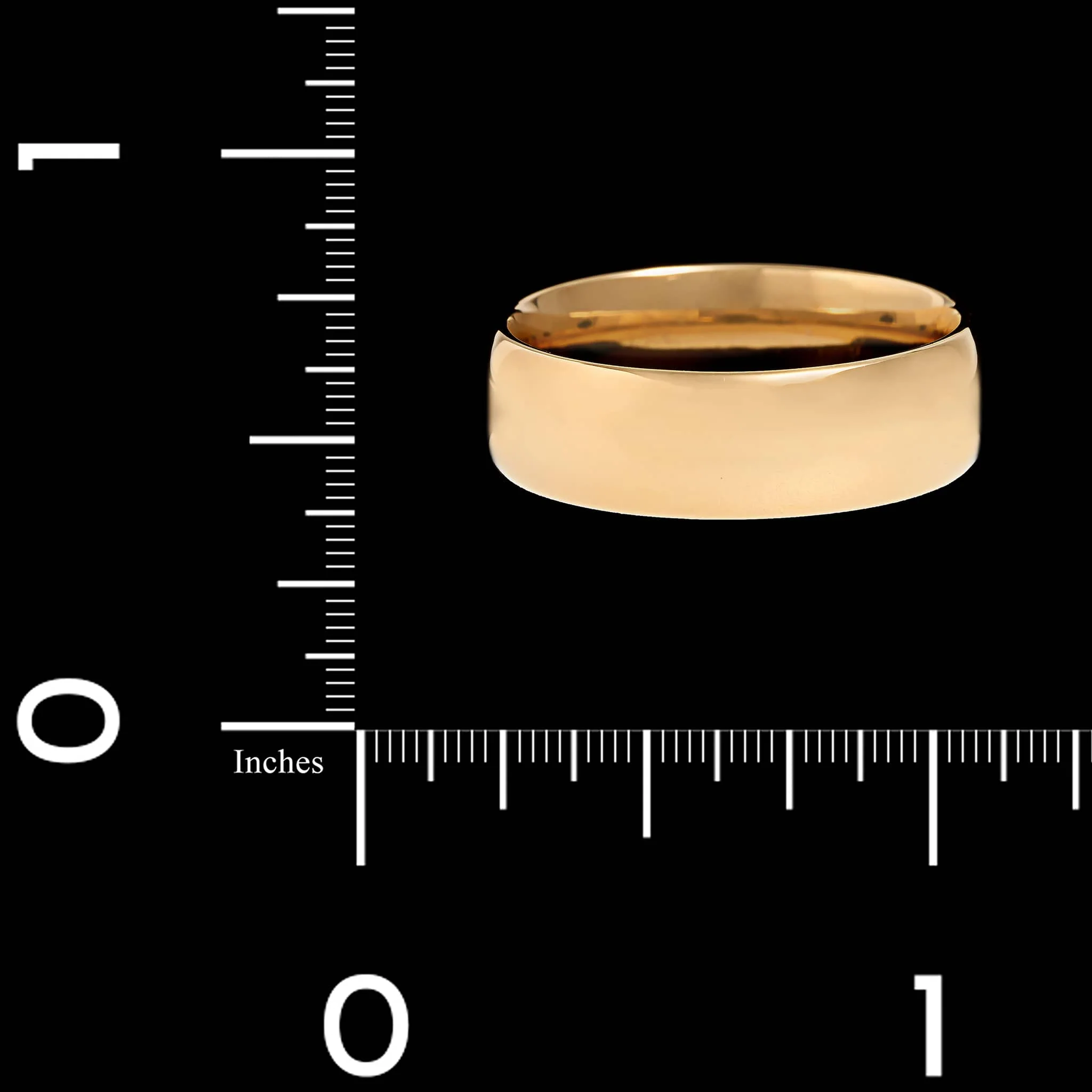 14K Yellow Gold Estate Comfort Fit Band - Image 3