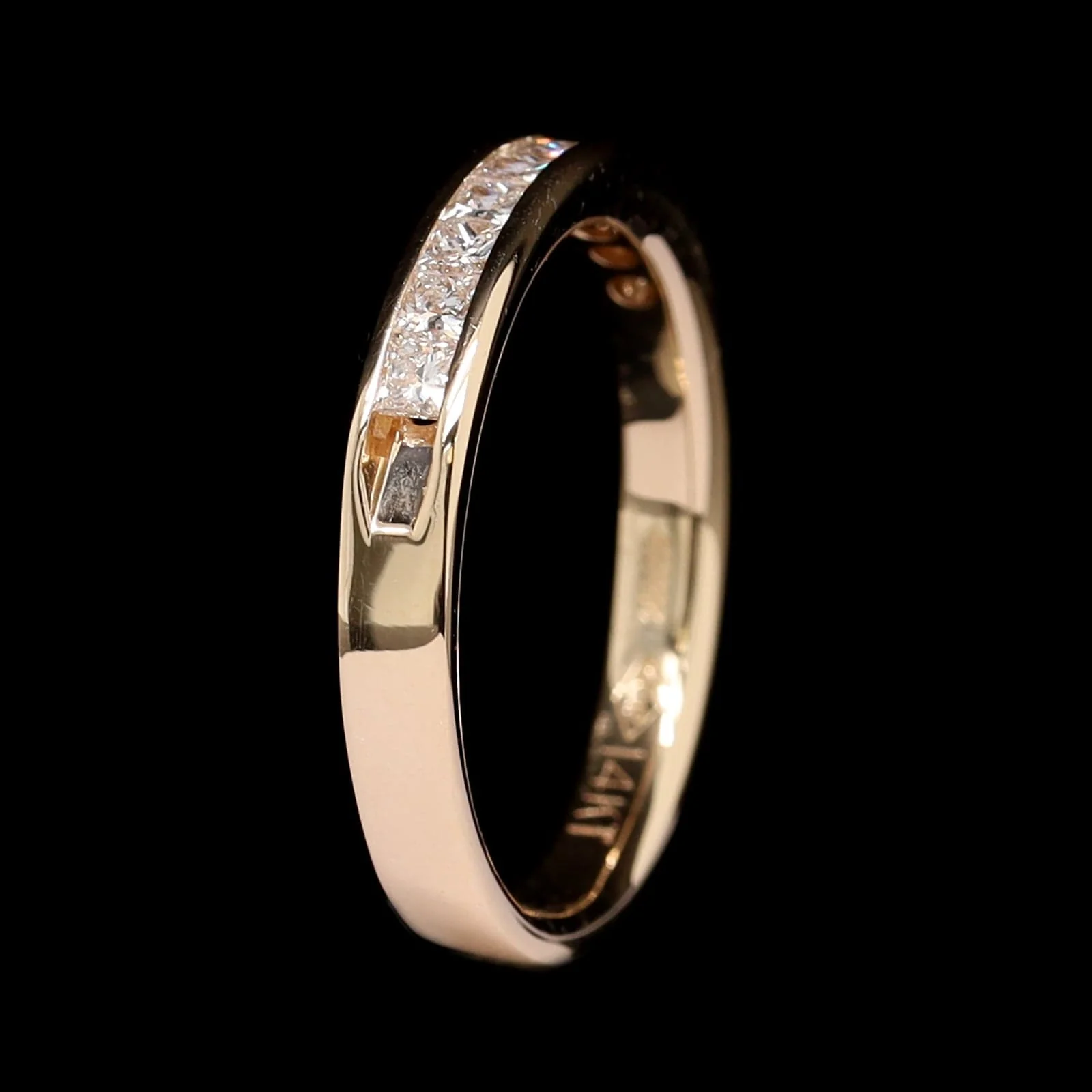 14K Yellow Gold Estate Diamond Band - Image 2