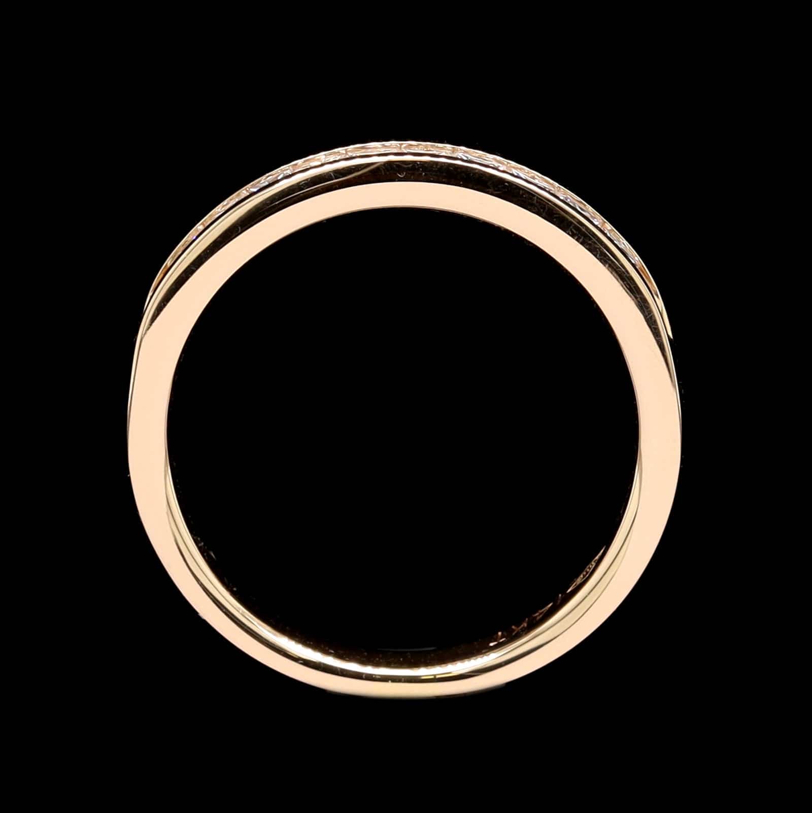 14K Yellow Gold Estate Diamond Band - Image 3