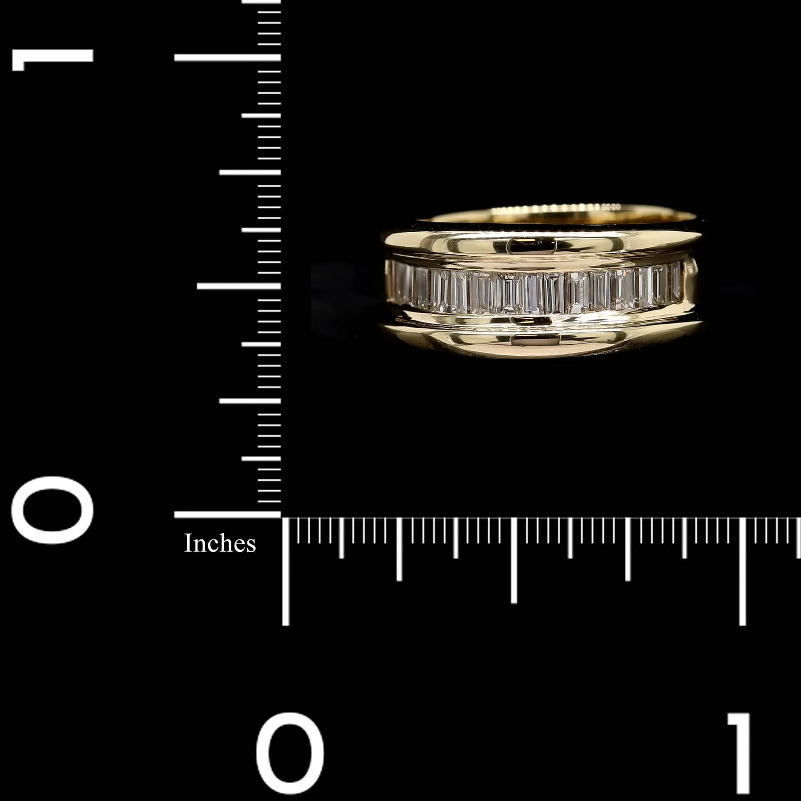 14K Yellow Gold Estate Diamond Band - Image 4