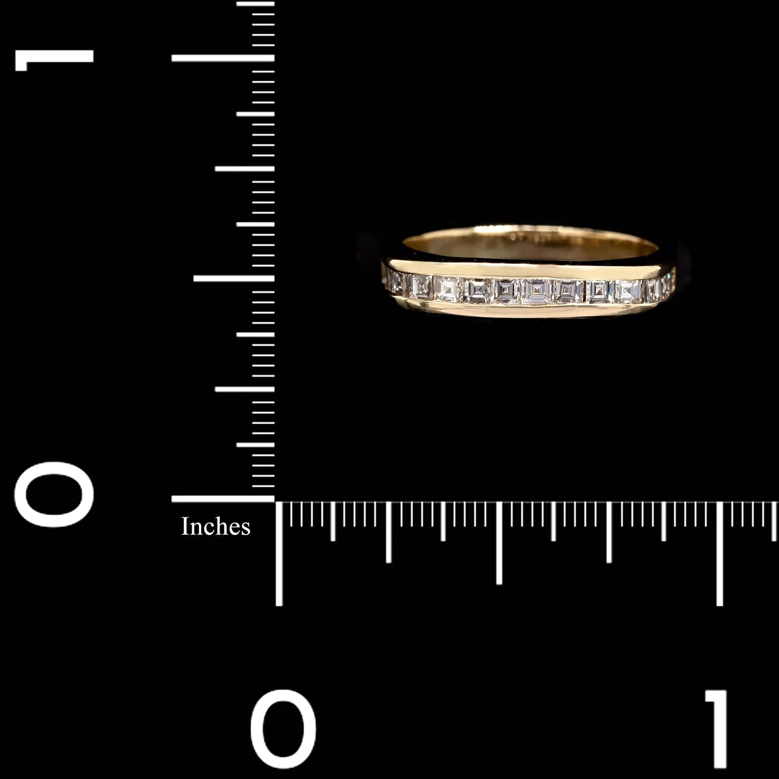 14K Yellow Gold Estate Diamond Band - Image 4
