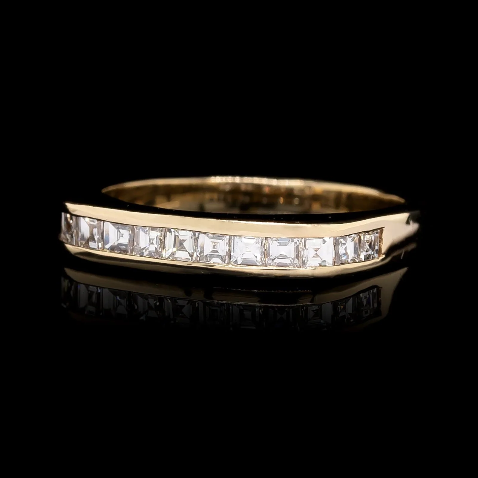 14K Yellow Gold Estate Diamond Band