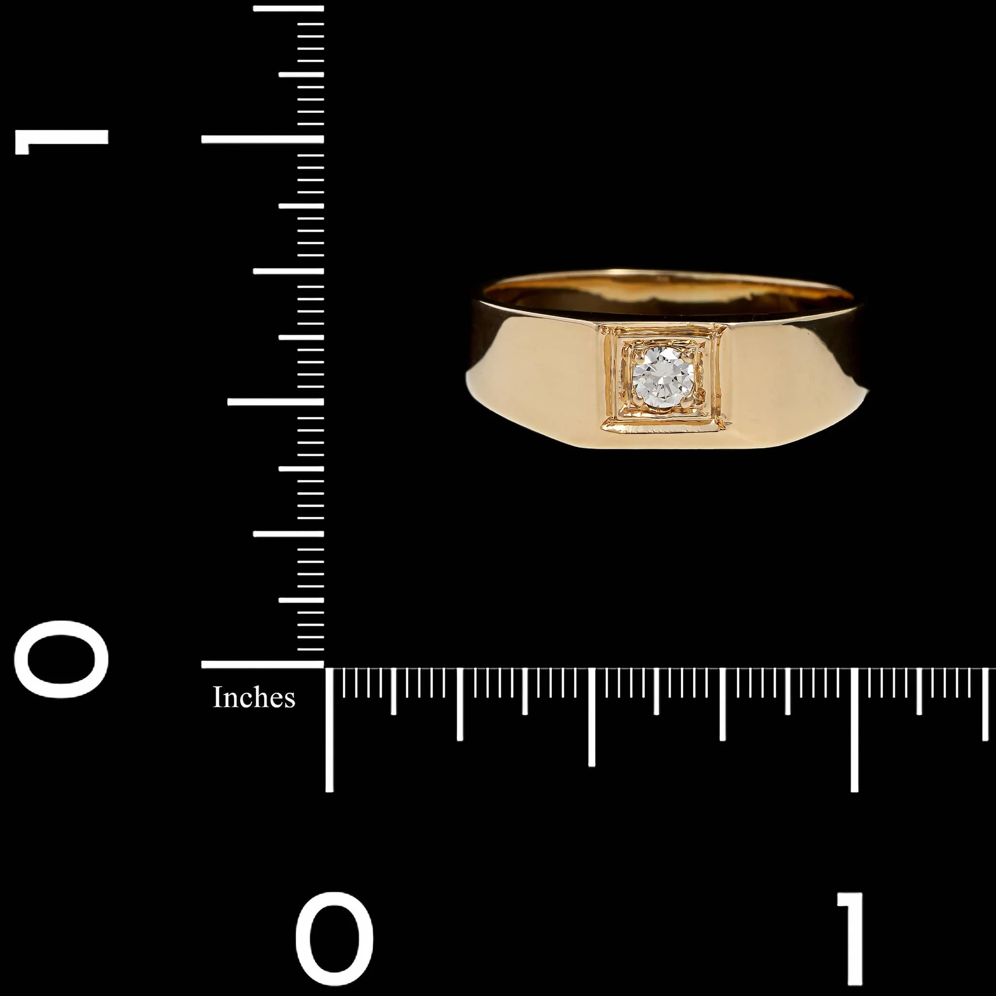 14K Yellow Gold Estate Diamond Ring - Image 3