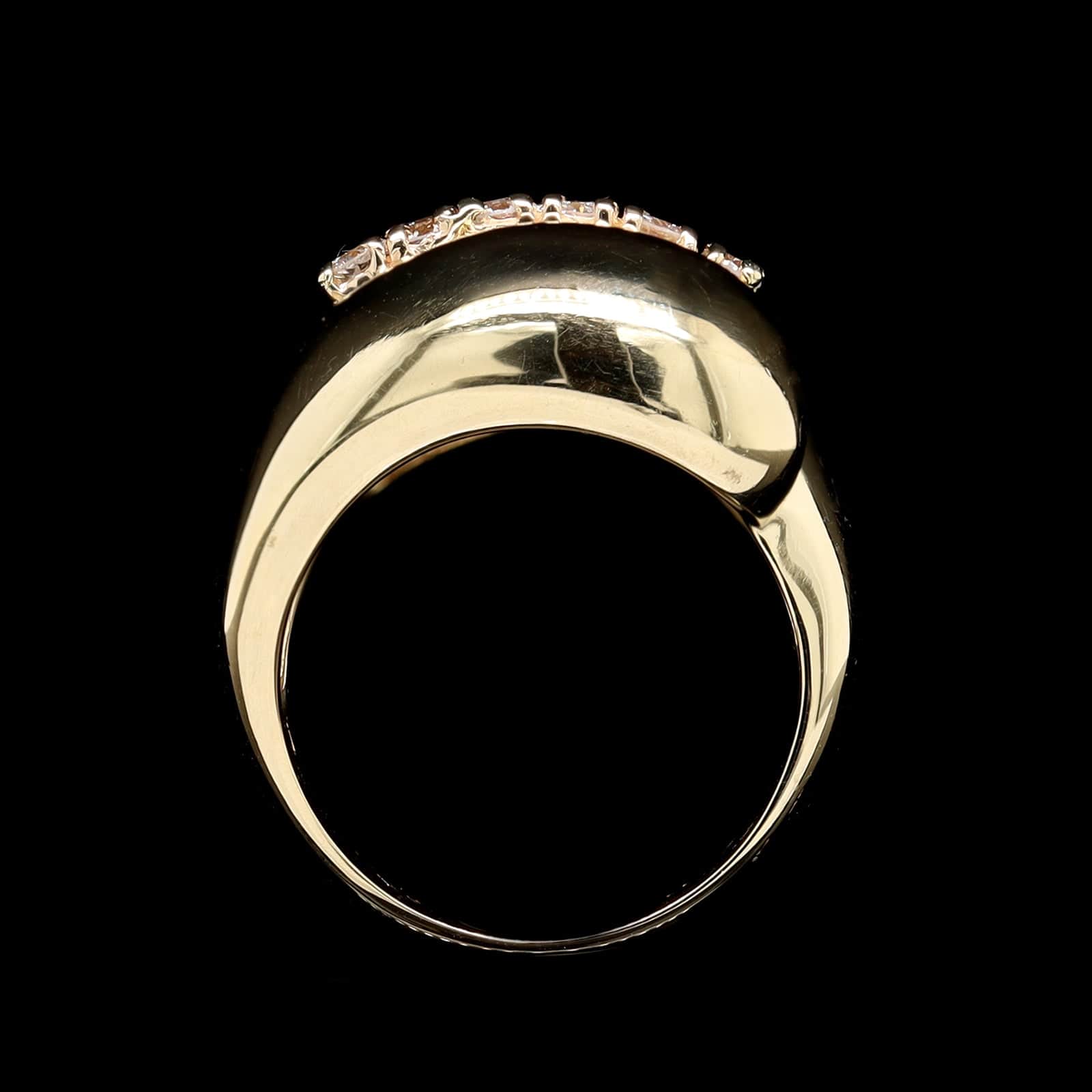 14K Yellow Gold Estate Diamond Ring - Image 3