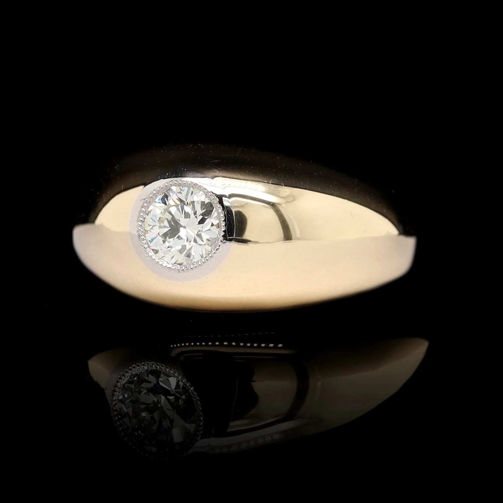 14K Yellow Gold Estate Diamond Ring