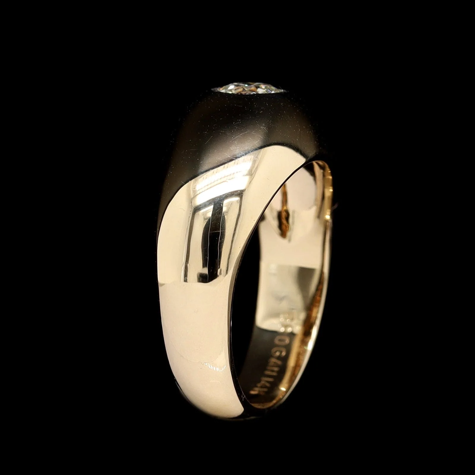 14K Yellow Gold Estate Diamond Ring - Image 2