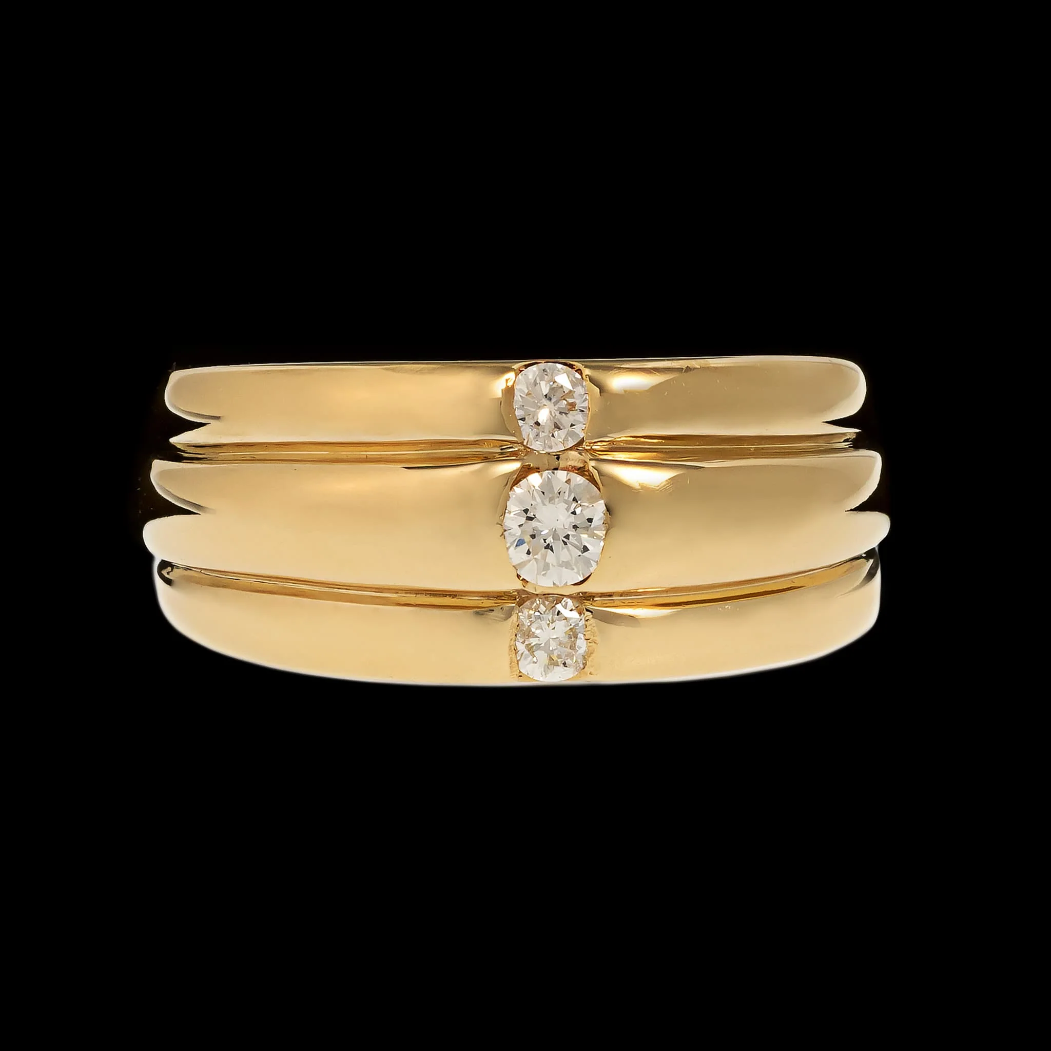 14K Yellow Gold Estate Diamond Ring