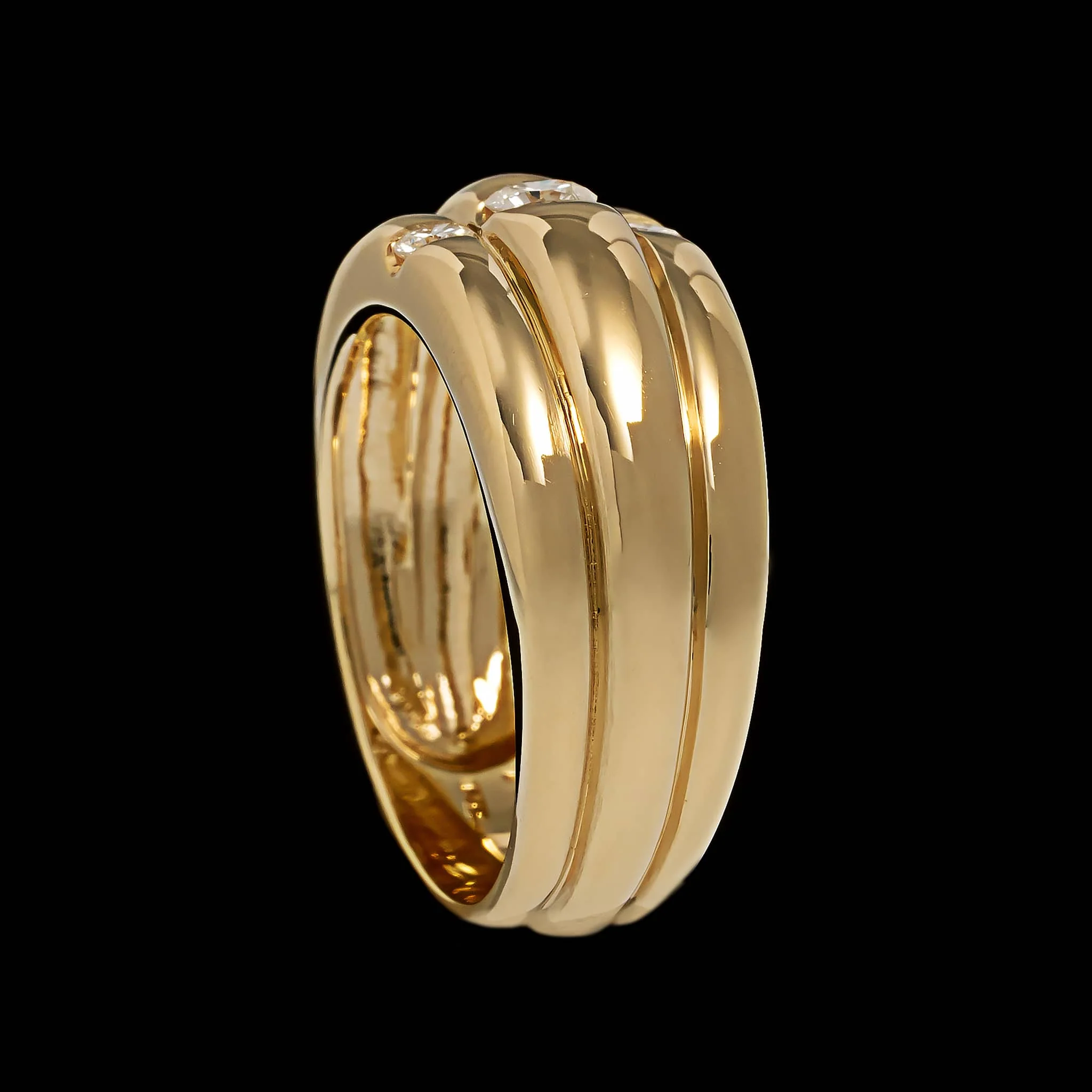 14K Yellow Gold Estate Diamond Ring - Image 2