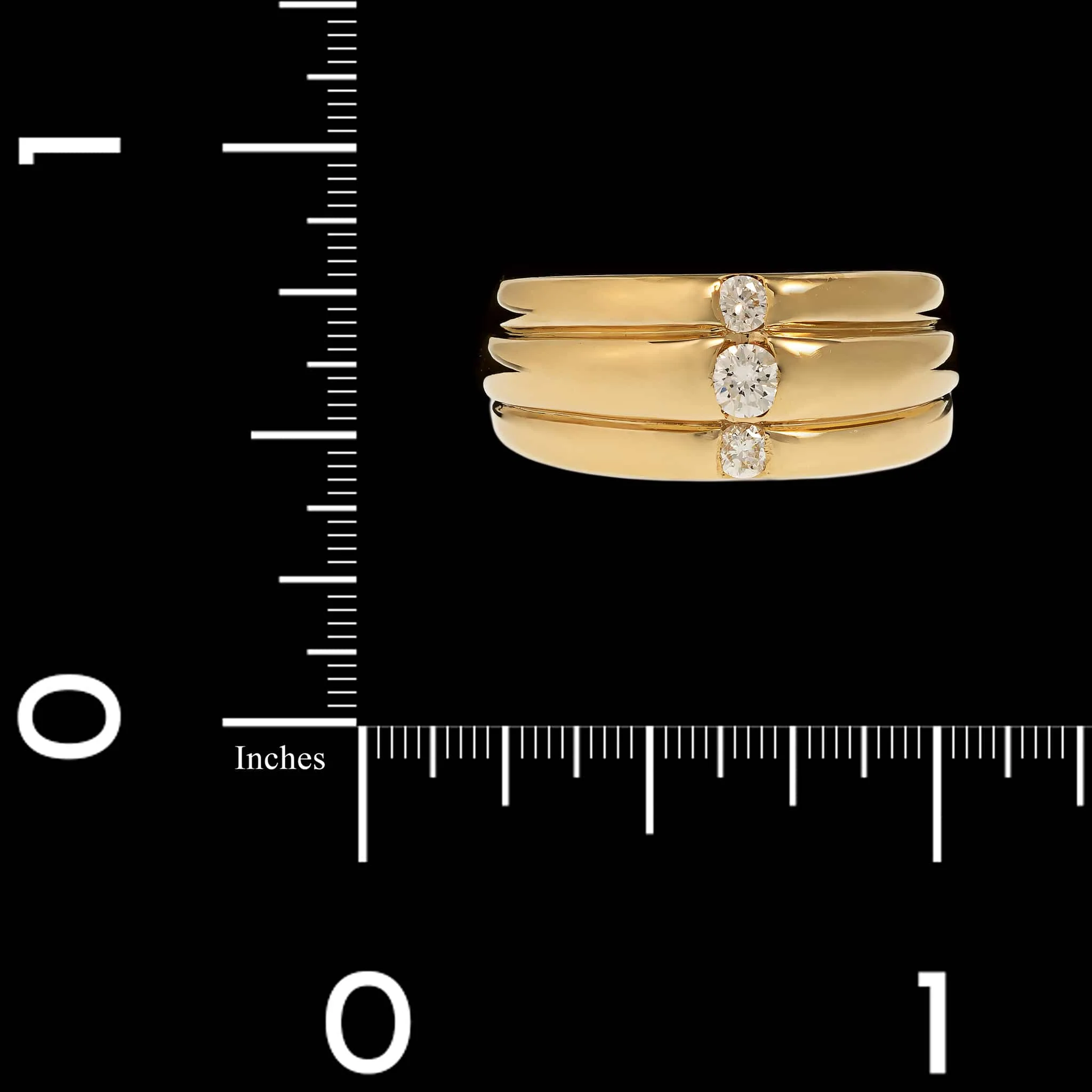 14K Yellow Gold Estate Diamond Ring - Image 3