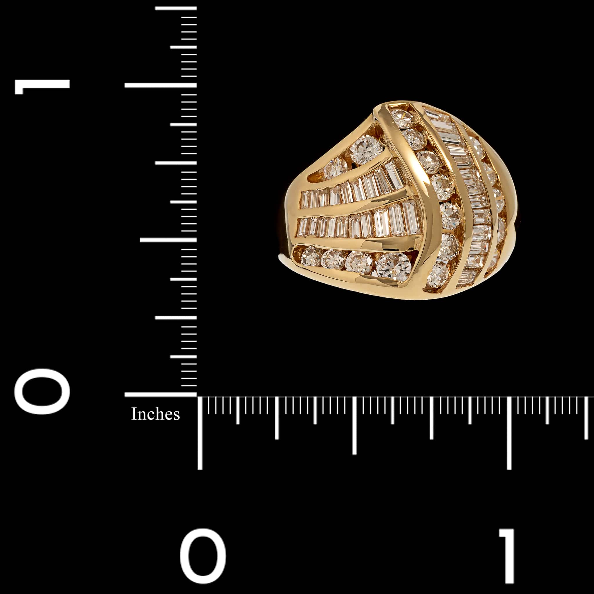 14K Yellow Gold Estate Diamond Ring - Image 3