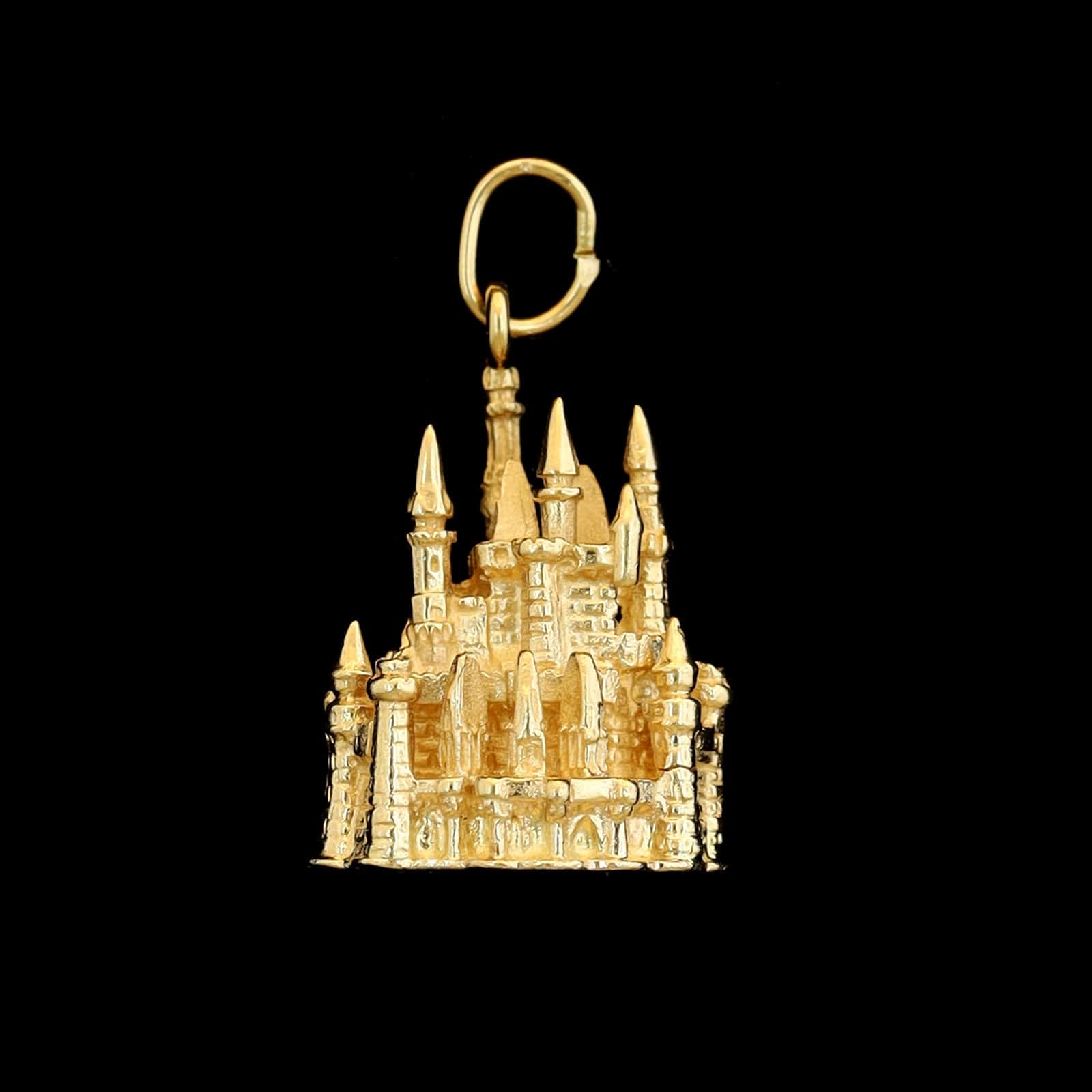 14K Yellow Gold Estate Disney Magic Kingdom Castle Charm - Image 2
